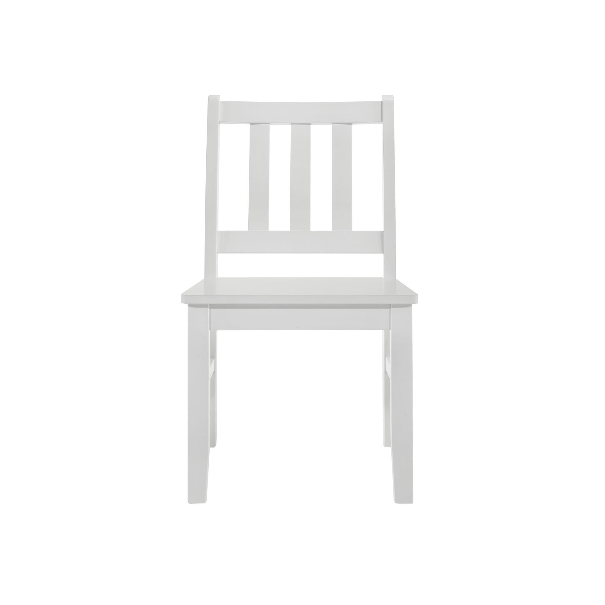 Travis Youth - 5 Piece Dining Set With Table And 4 Chairs - White