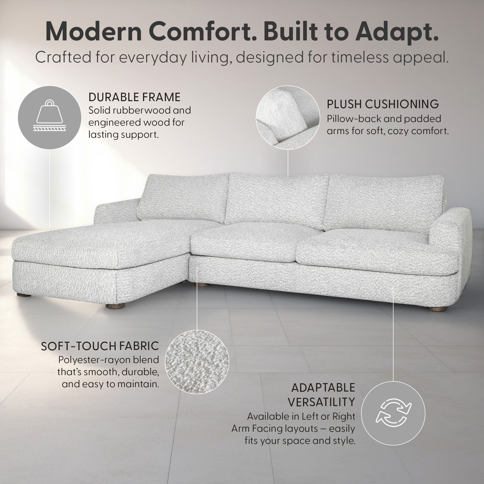 Reid - Rectangular Sectional Sofa