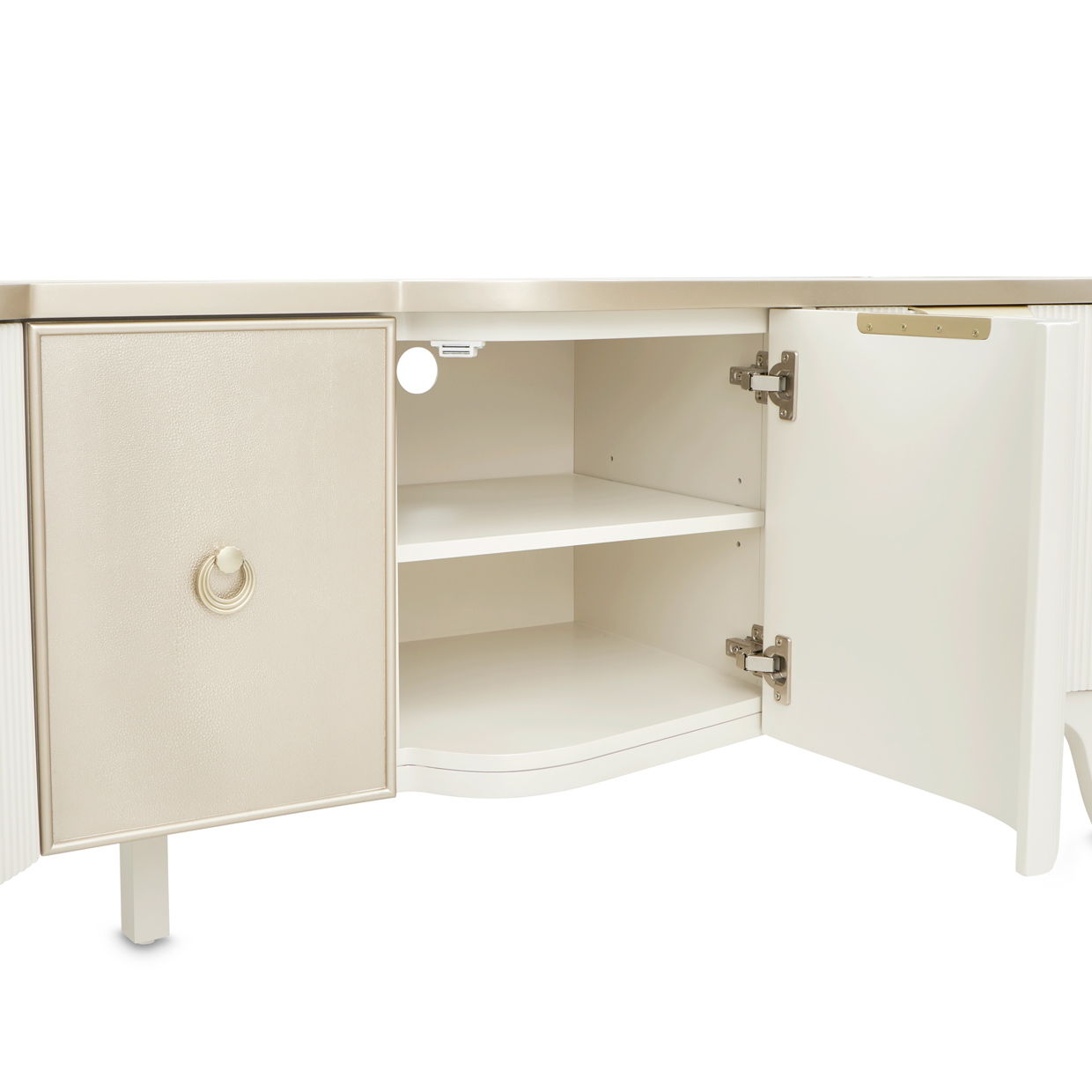 La Marisia - Media Cabinet - Creamy Pearl