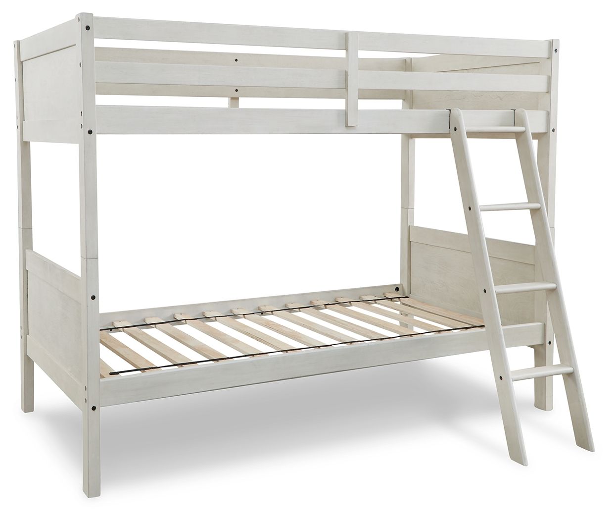 Robbinsdale - Twin/Twin Bunk Bed w/Ladder - Antique White