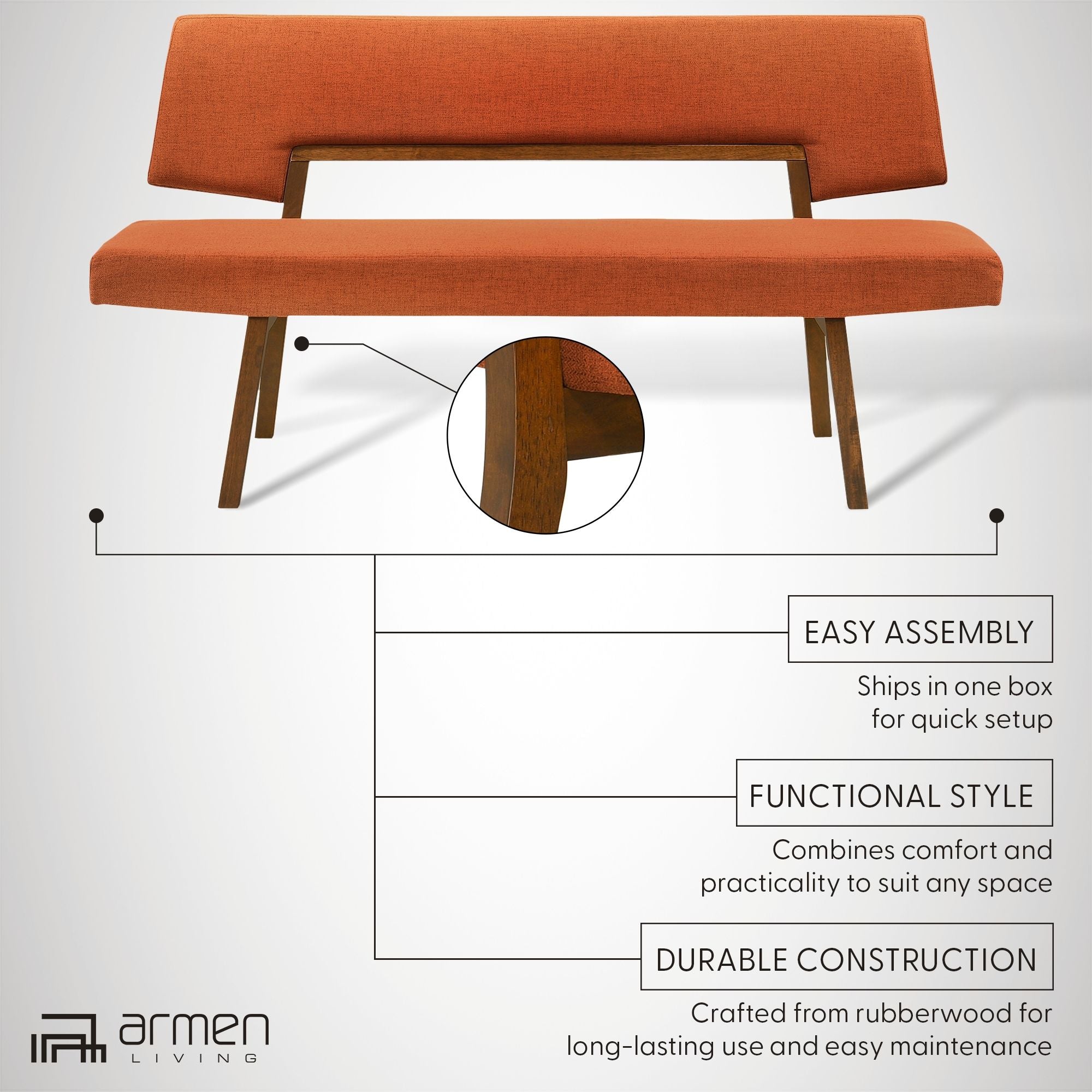 Channell - Wood Dining Bench
