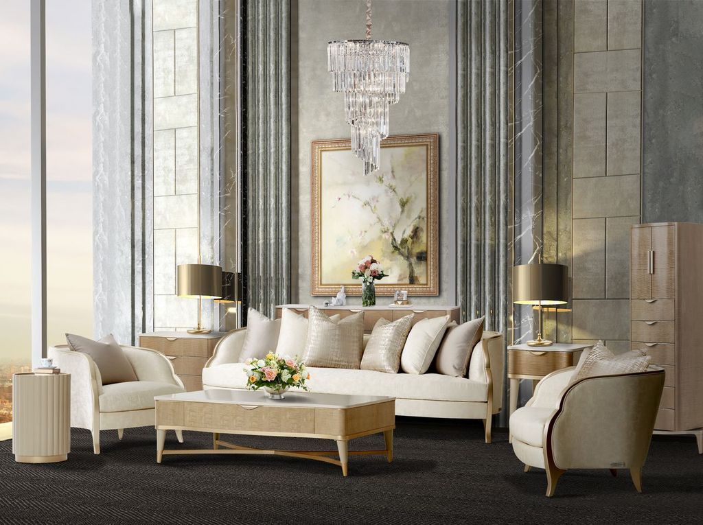 Malibu Crest - Chair - Cloud White / Chardonnay