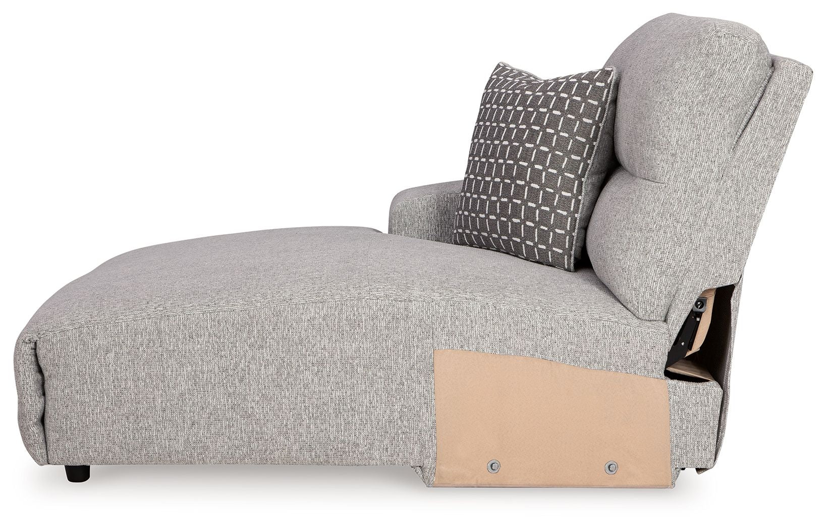 Acklen Place - Laf Power Reclining Back Chaise - Pewter