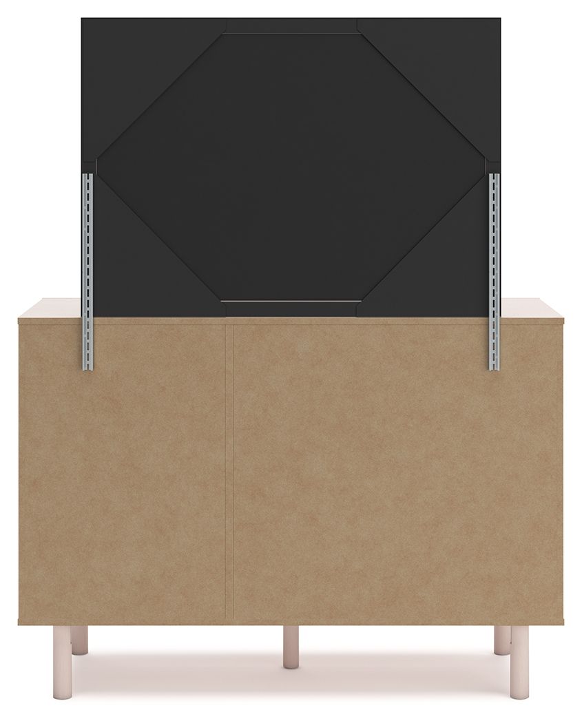 Wistenpine - Dresser And Mirror - Blush