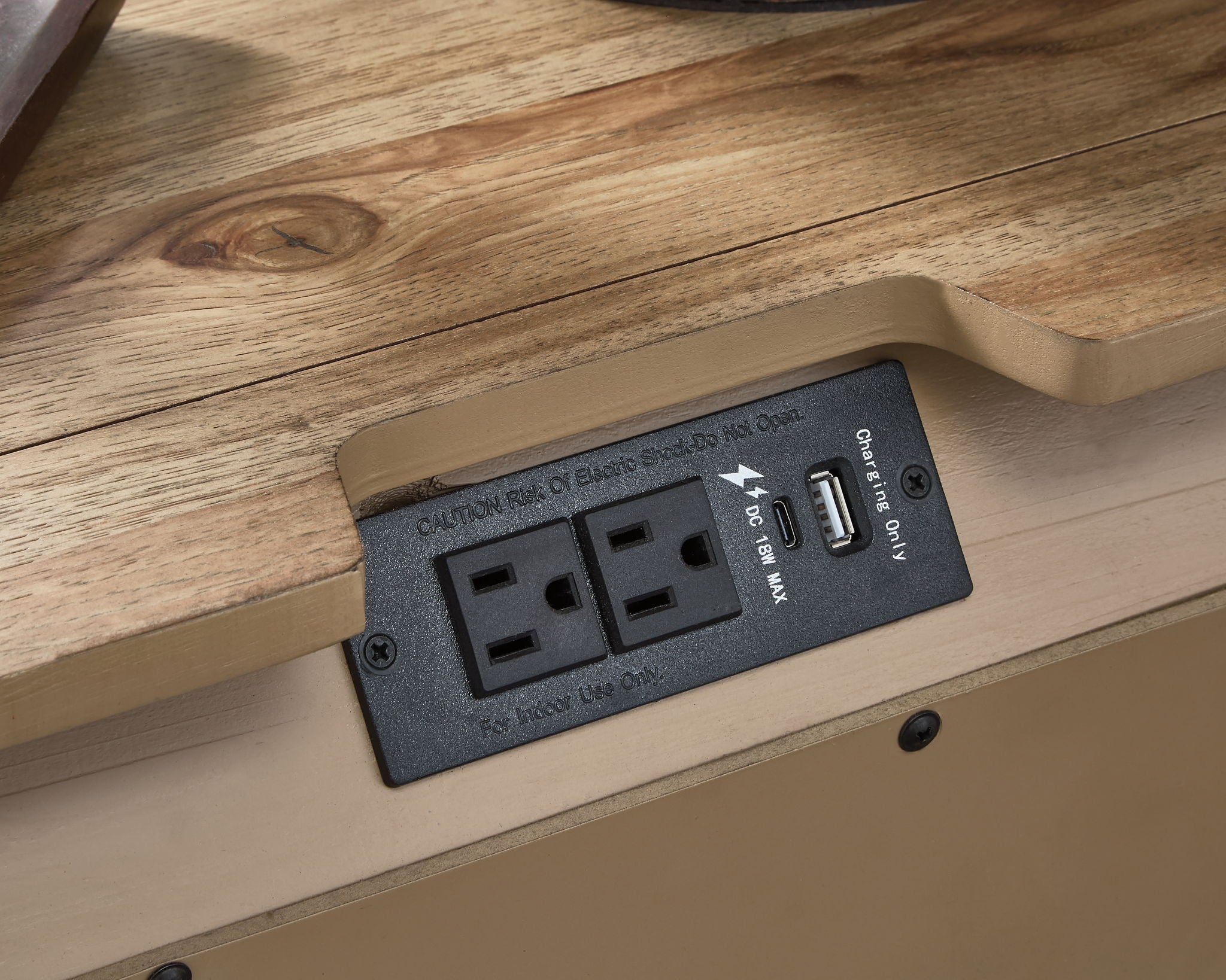 Ridgester - Three Drawer Night Stand - Light Brown