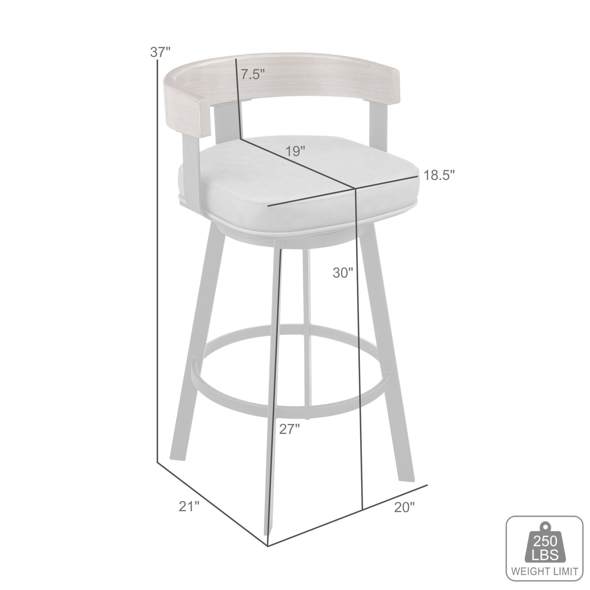 Idris - Vintage Swivel Stool