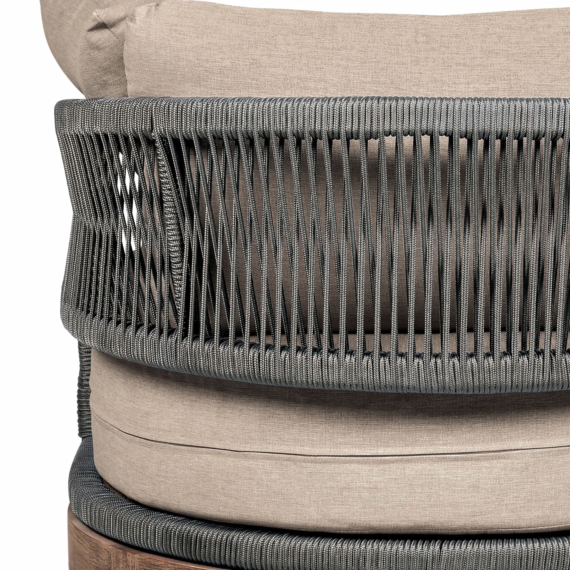 Orbit - Outdoor Patio Chair - Weathered Eucalyptus / Taupe