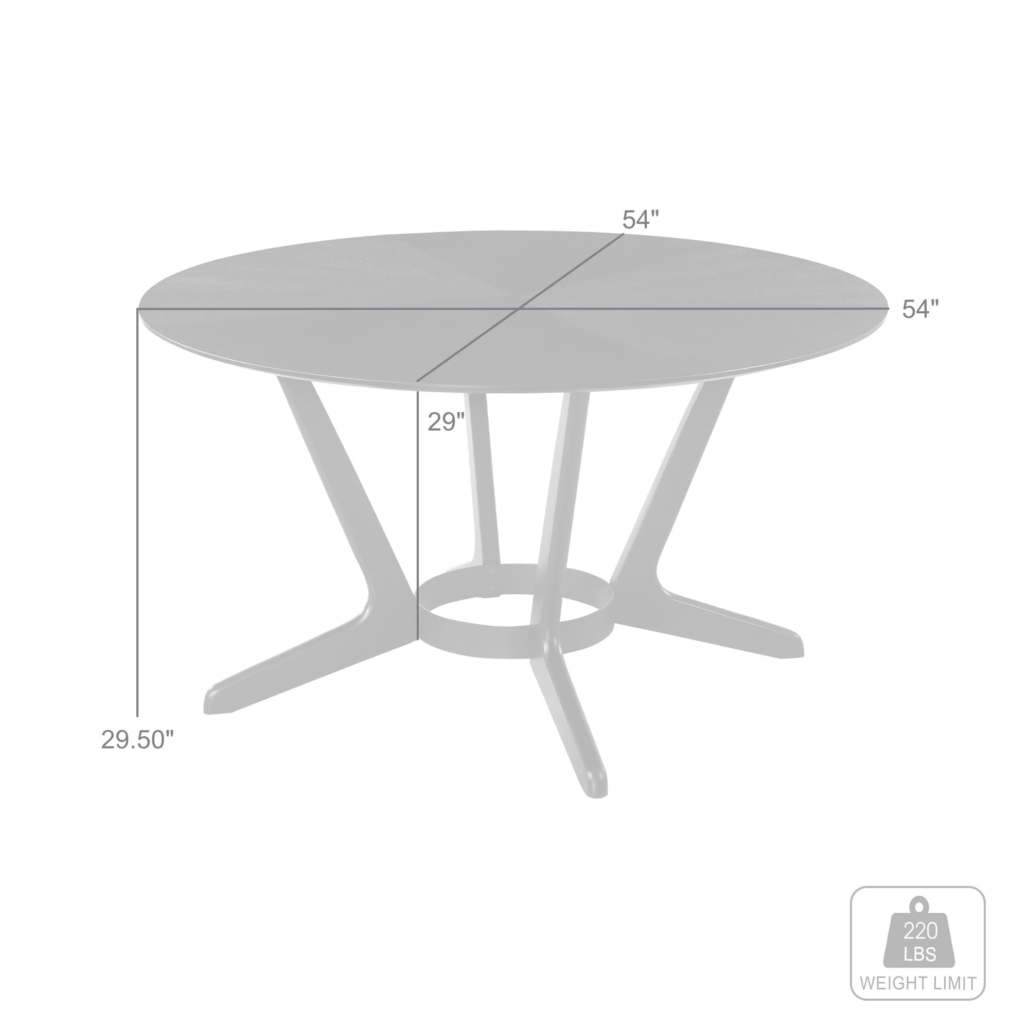 Santana - Round Wood Dining Table