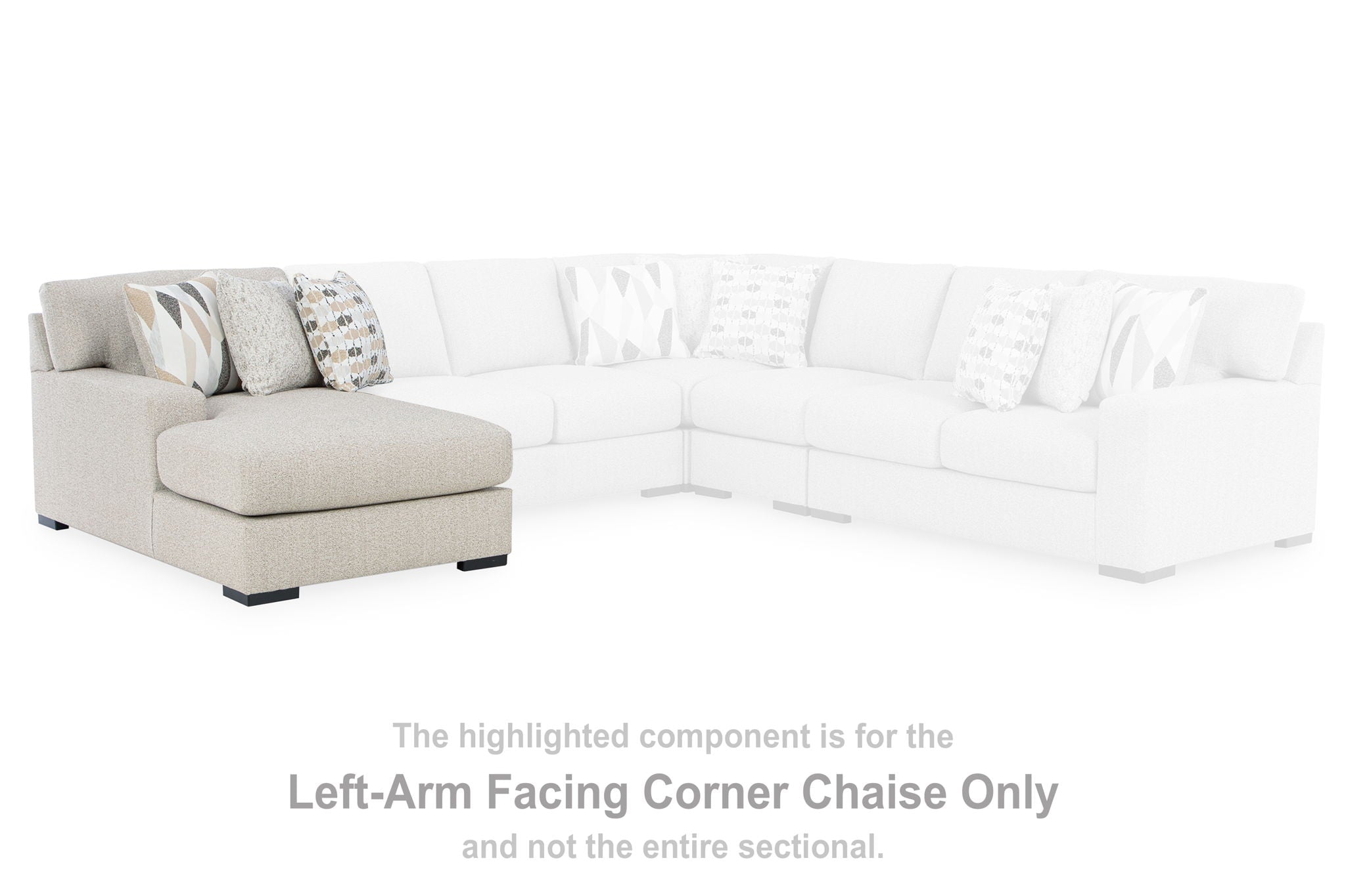 LaureLGrove - LAF Corner Chaise - Pebble