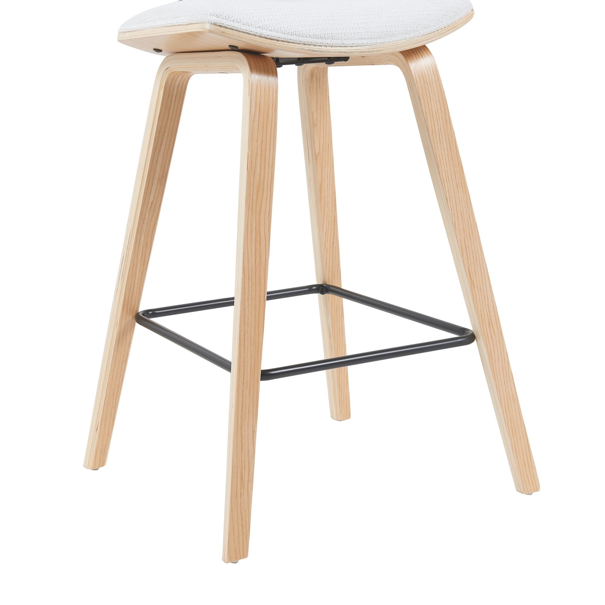 Fox - Swivel Counter Height Stool - Light Brown