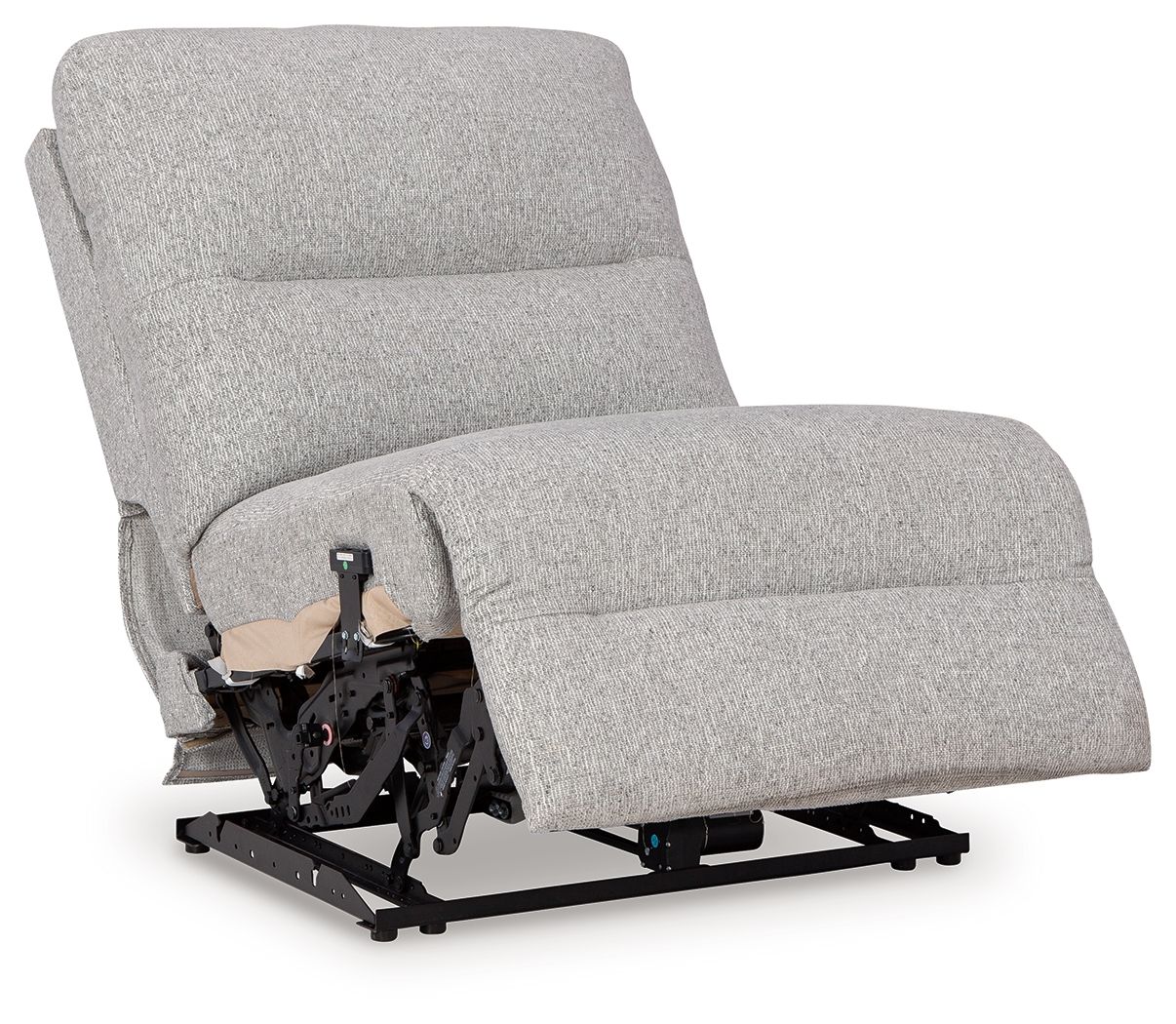 Acklen Place - Power Armless Recliner With Adj Headrest - Pewter