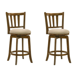 Wren - Modern Farmhouse Swivel Wood Counter Height Kitchen Bar Stool