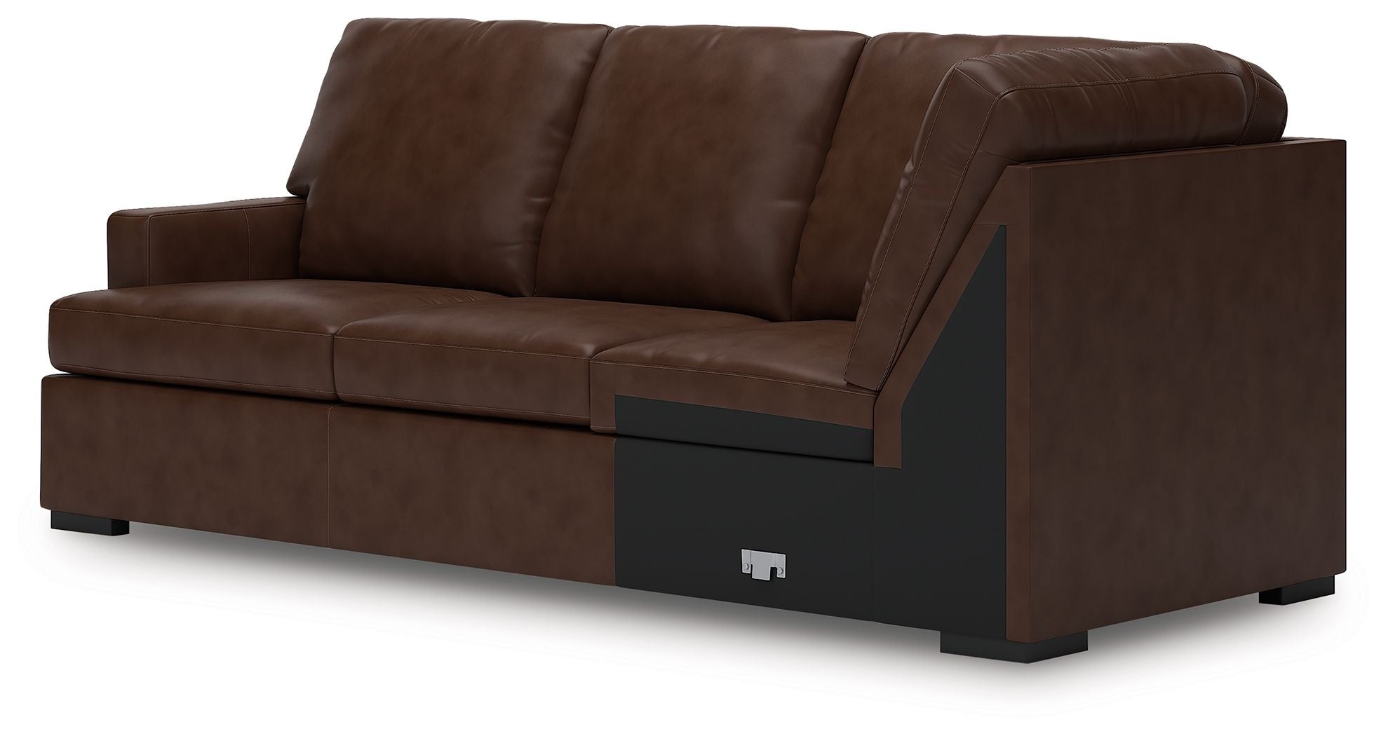 McDowlan - LAF Sofa With Corner Wedge - Coffee