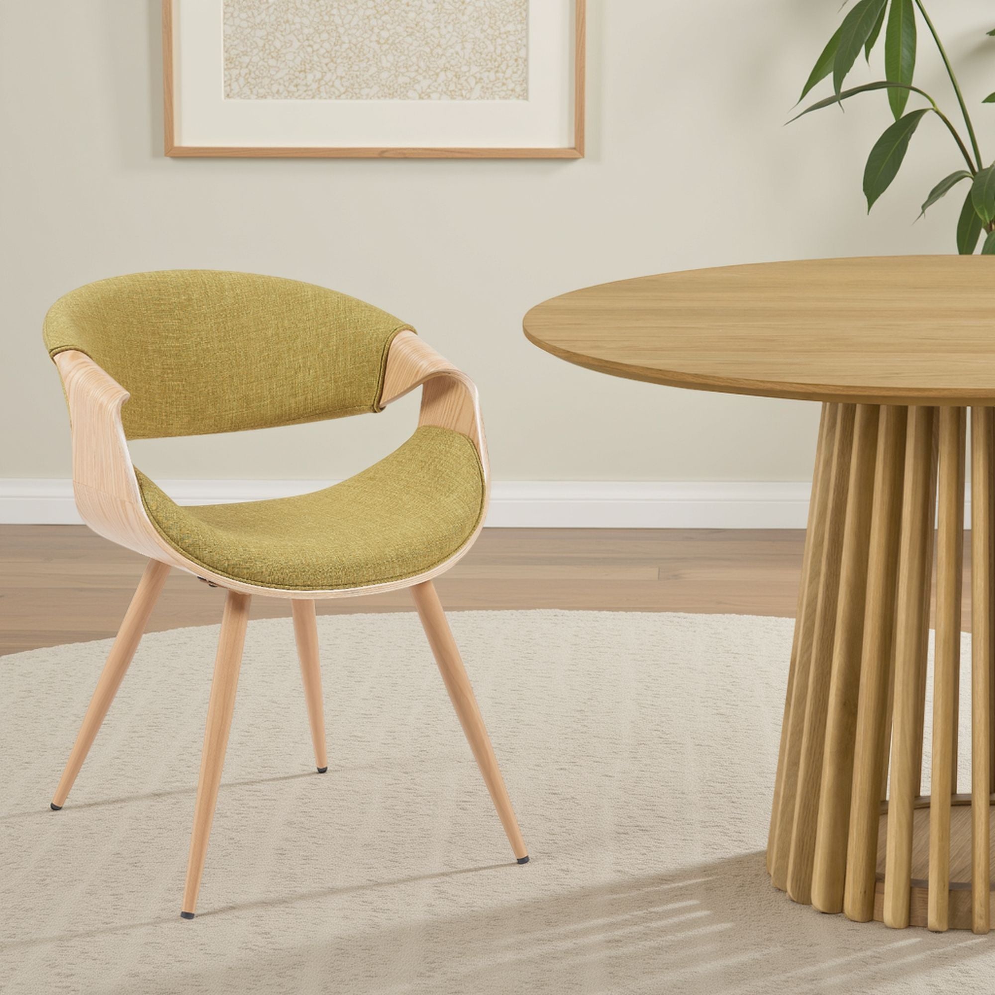 Butterfly - Upholstered Dining Chair - Brown Oak