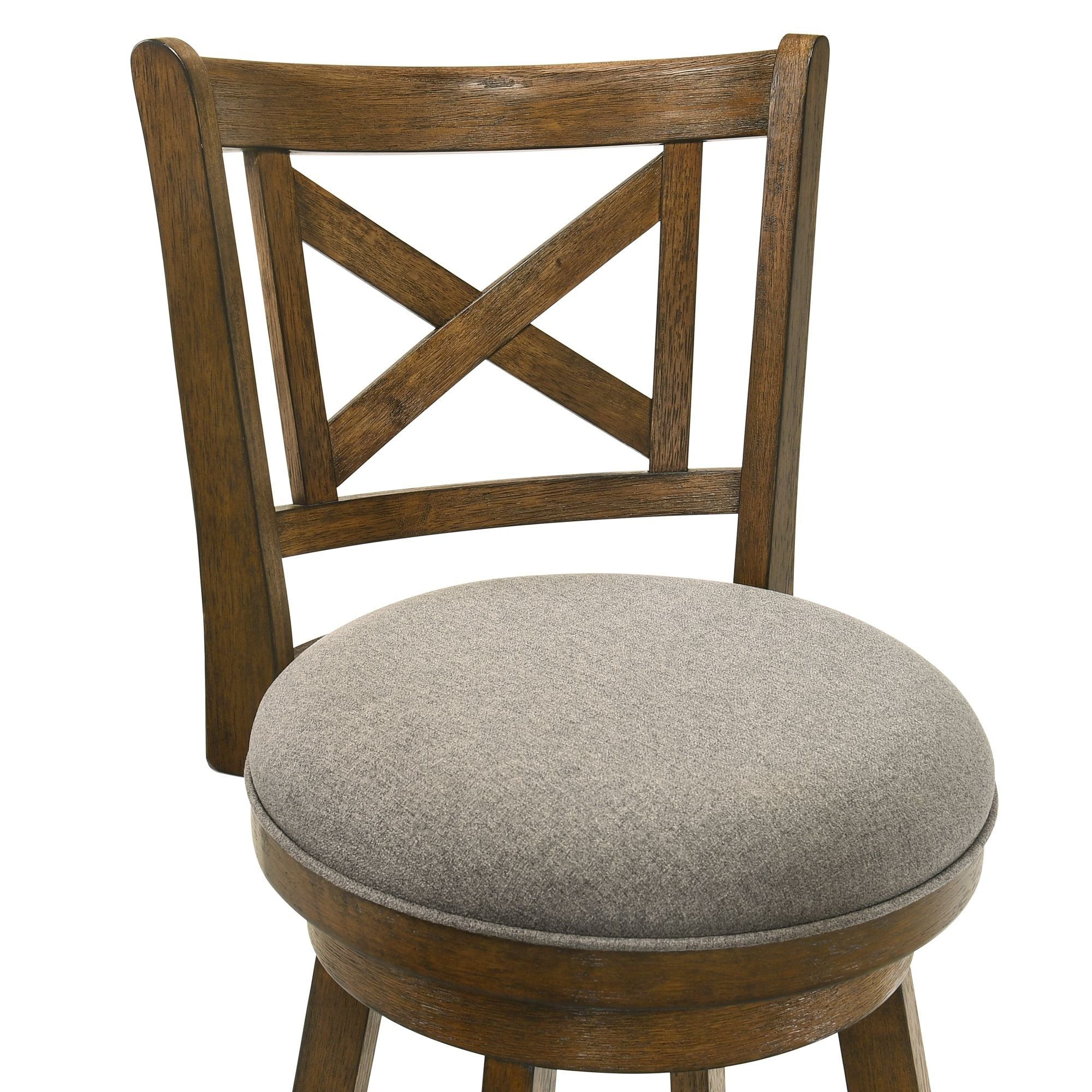 Kodi - Modern Farmhouse Swivel Wood Bar Height Kitchen Bar Stool