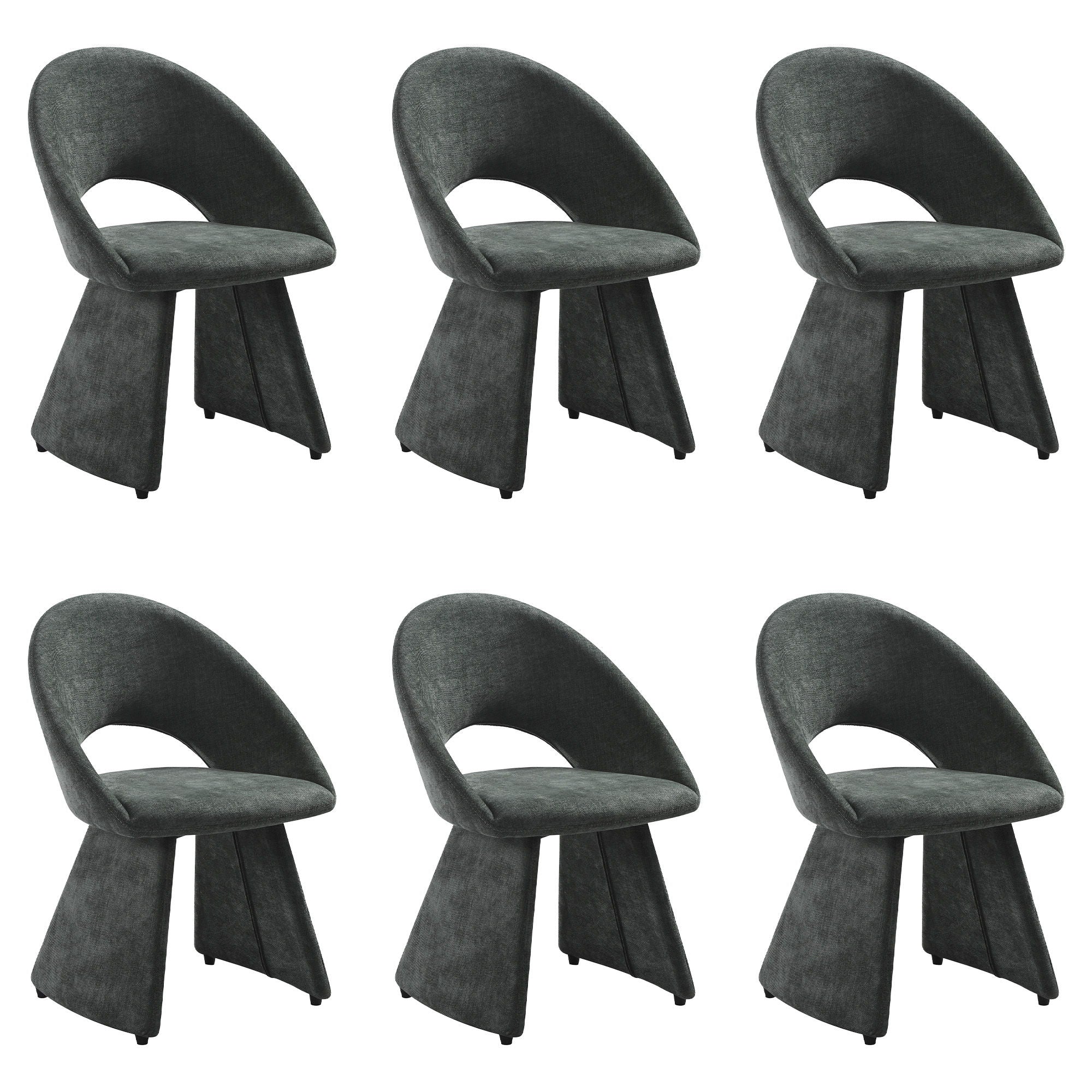 Angelina - Modern Curved Back Upholstered Dining Chair