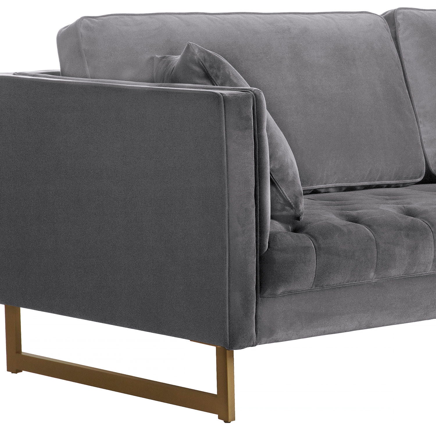 Lenox - Modern Sofa With Brass Legs