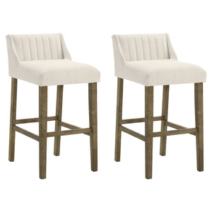 Fauna - Modern Transitional Wood Bar Height Kitchen Bar Stool