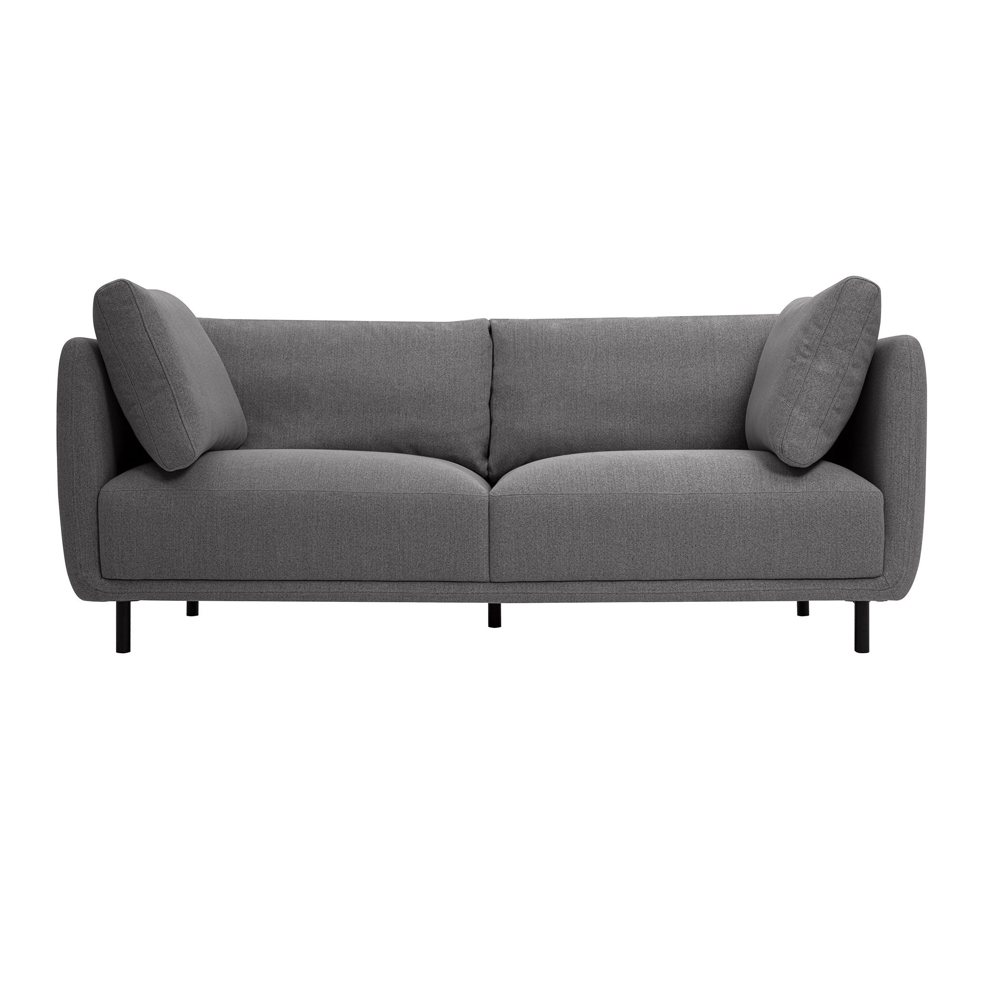 Serenity - Sofa Metal Legs - Gray / Black