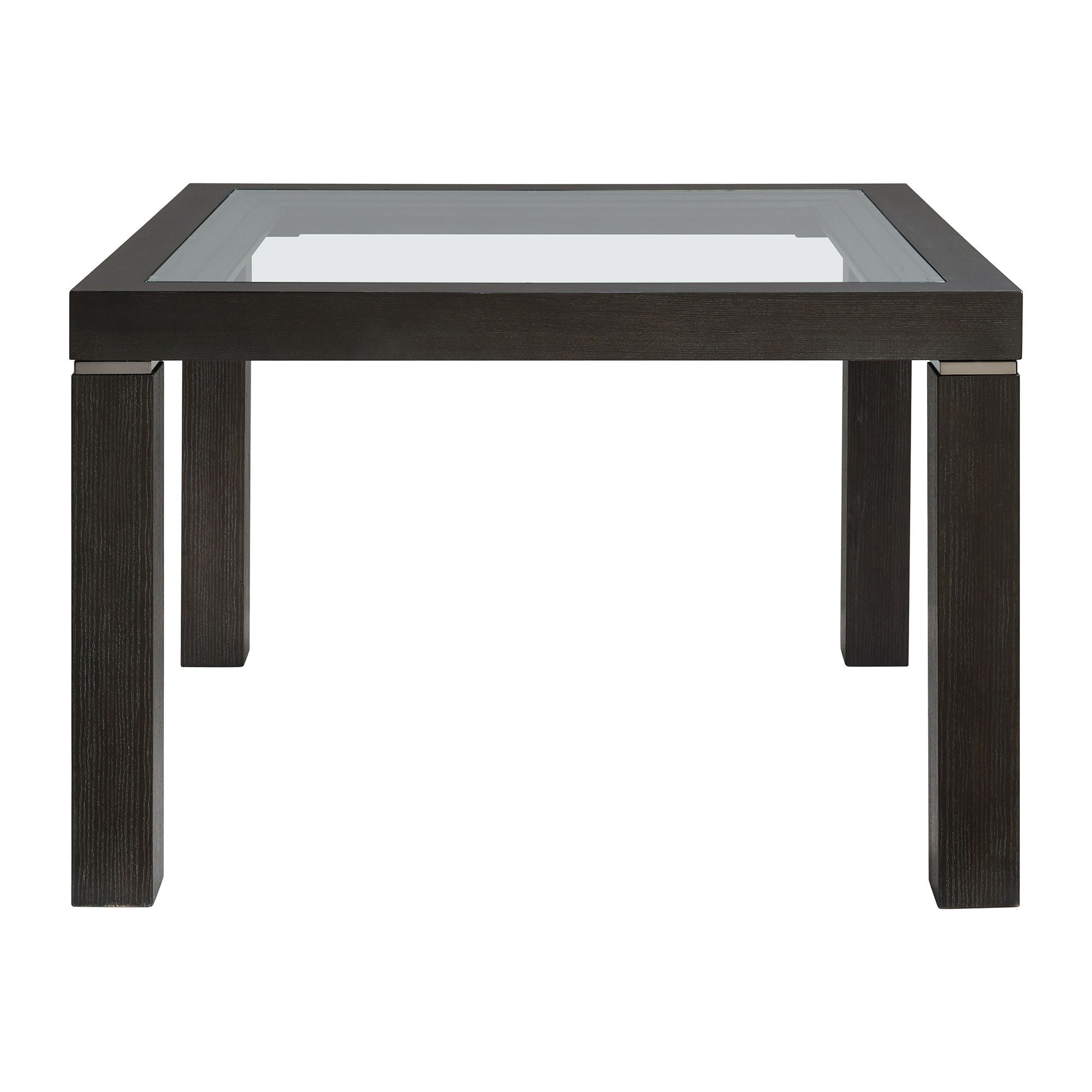 Elodie - Counter Table With Glass - Charcoal