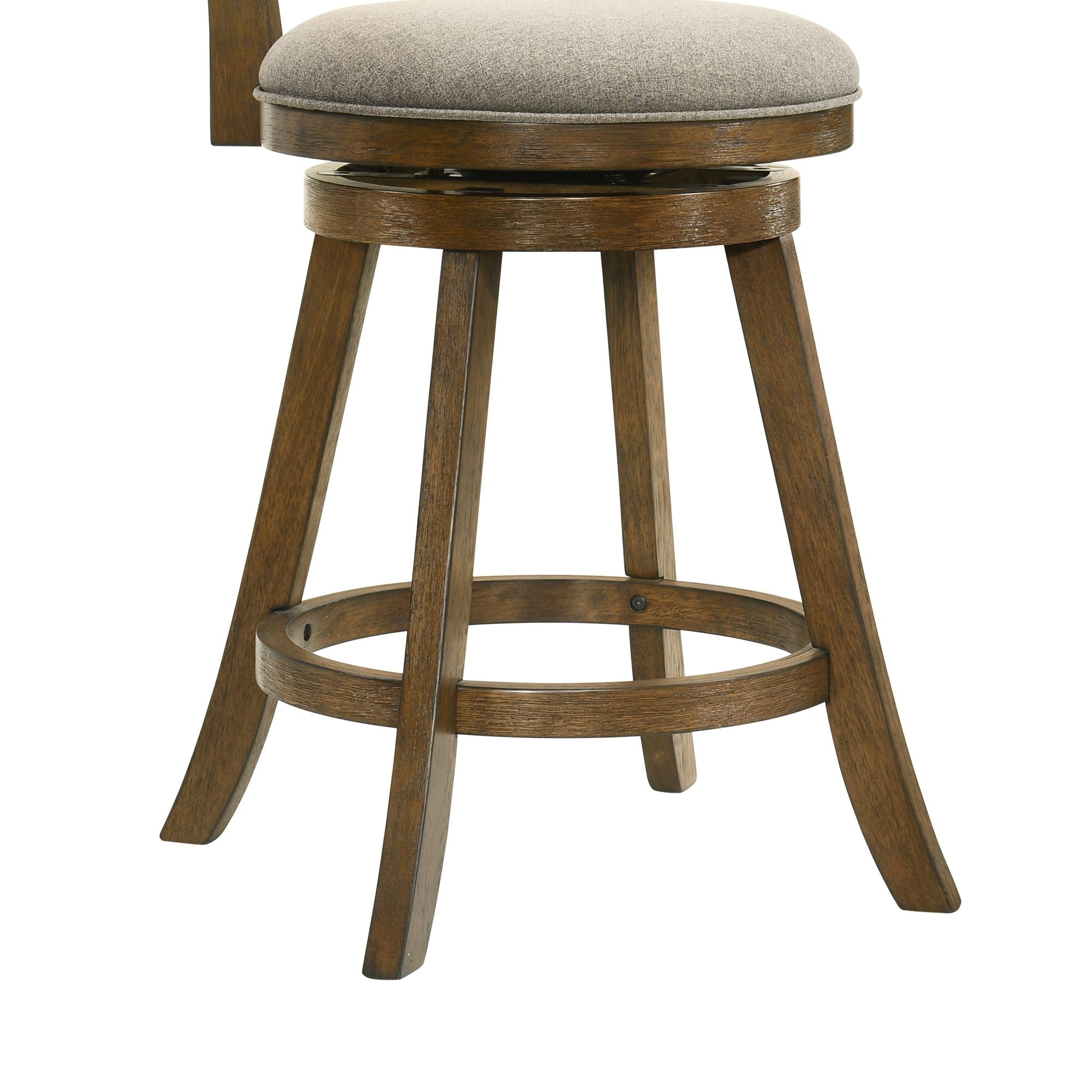Kodi - Modern Farmhouse Swivel Wood Counter Height Kitchen Bar Stool