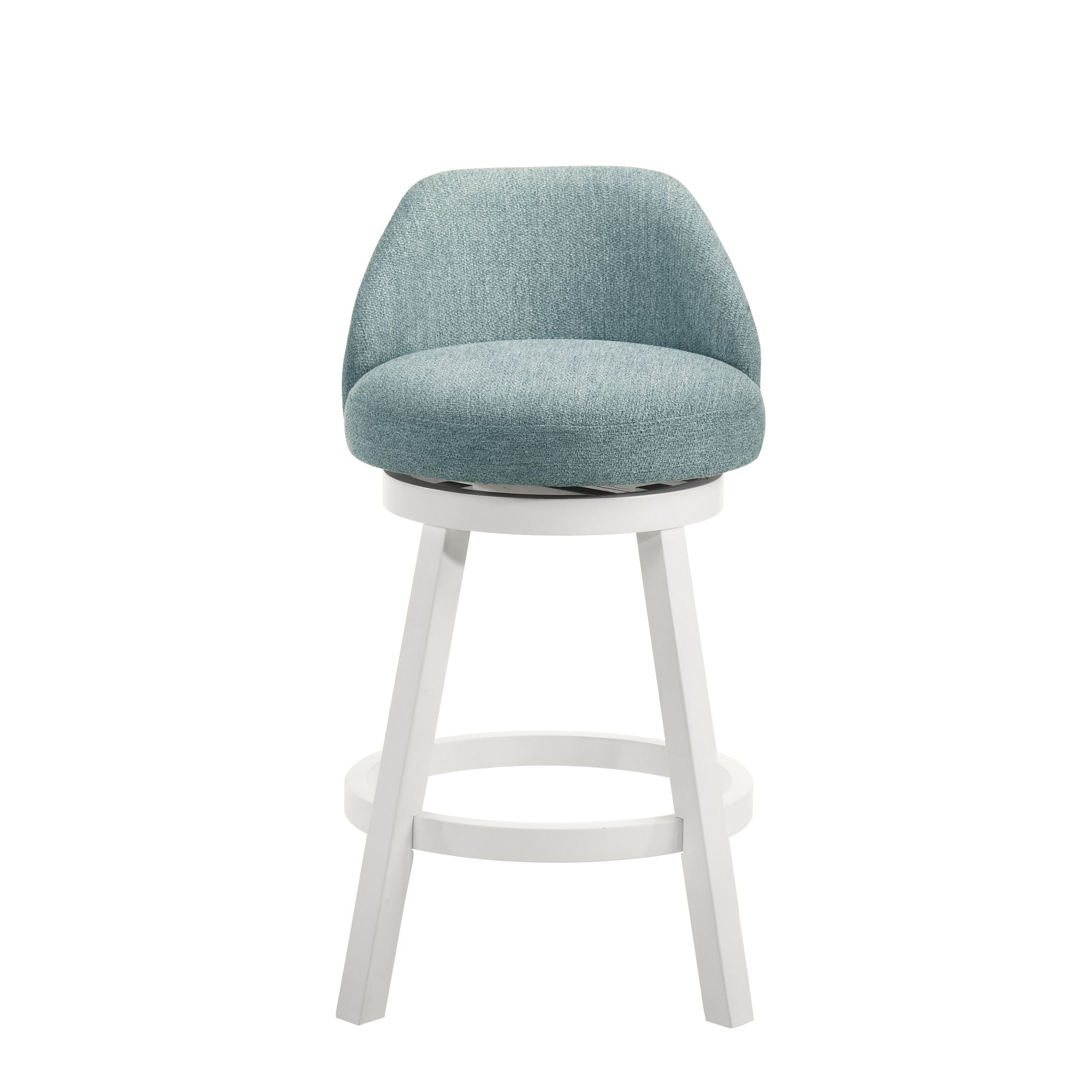 Erika - Modern Transitional Swivel Wood Counter Height Kitchen Bar Stool