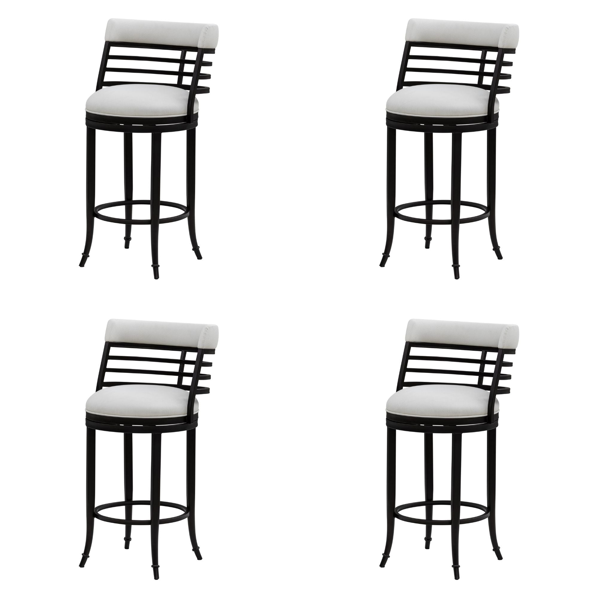 Telia - Upholstered Swivel Bar Height Barstool