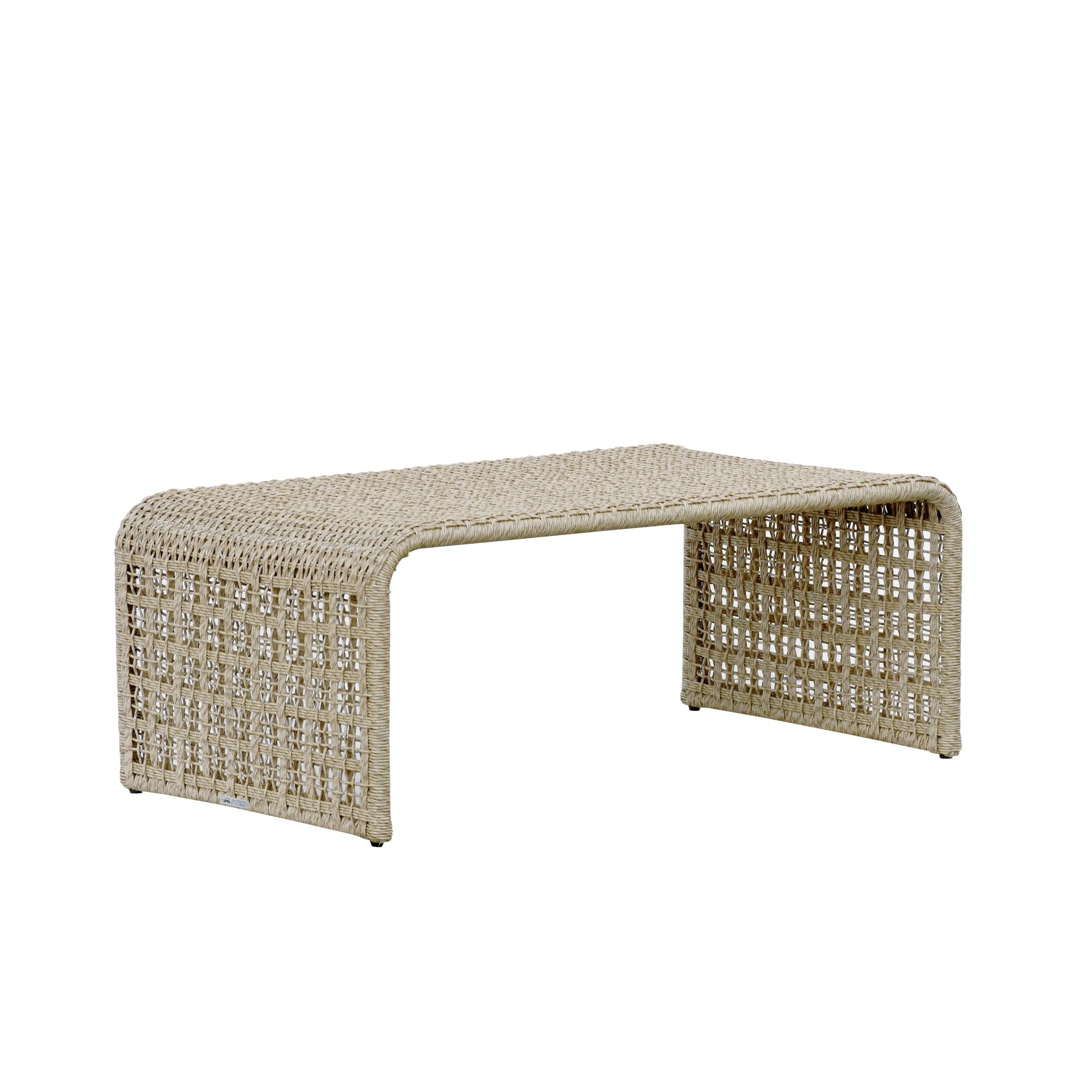 Driftbay - Powder Coated Metal Outdoor Conversation Set With Cushions