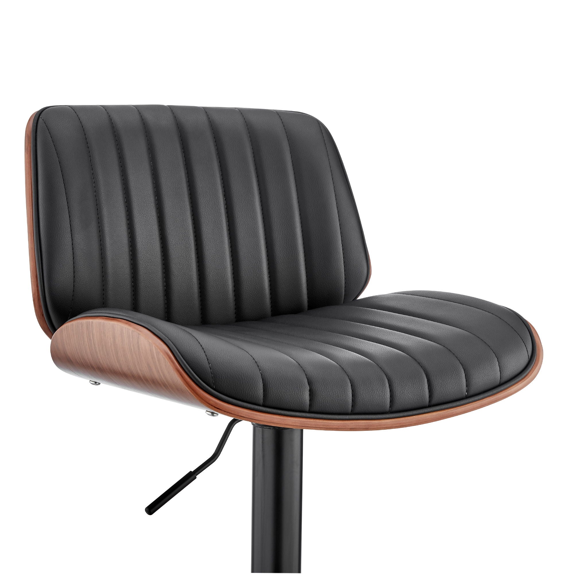 Brock - Adjustable Bar Stool With Black Base