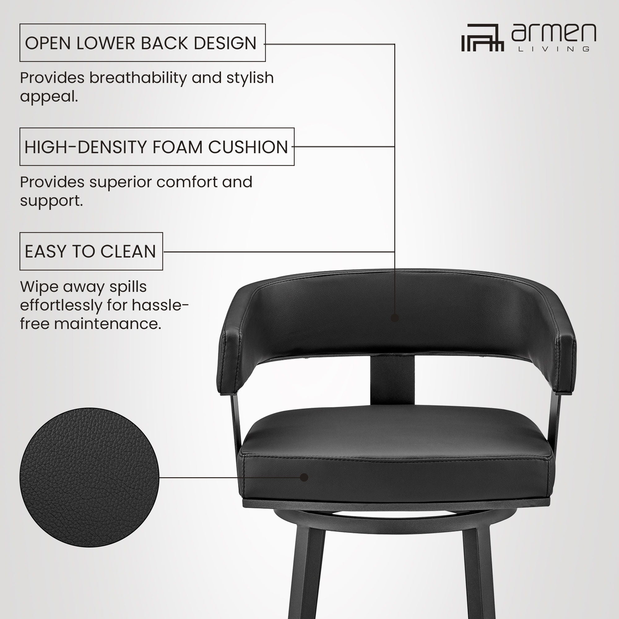 Lorin - Swivel Bar Stool