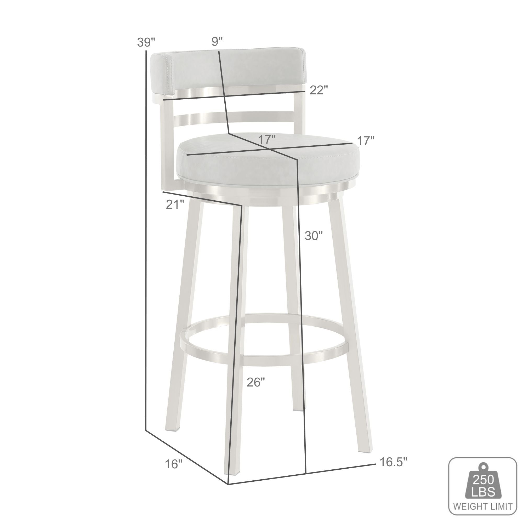 Madrid - Swivel Stool