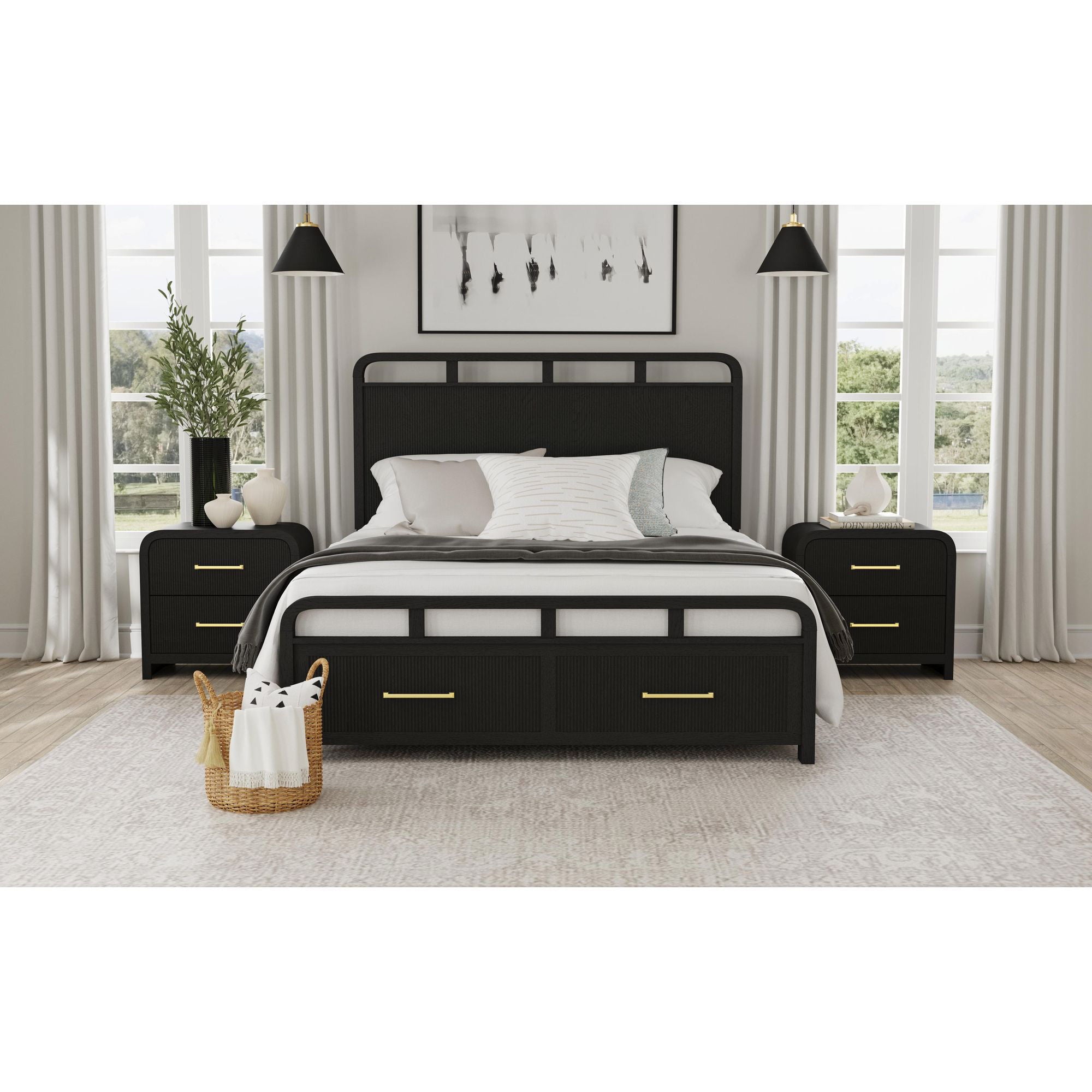 Ridgemont - 2-Drawer Nightstand With USB