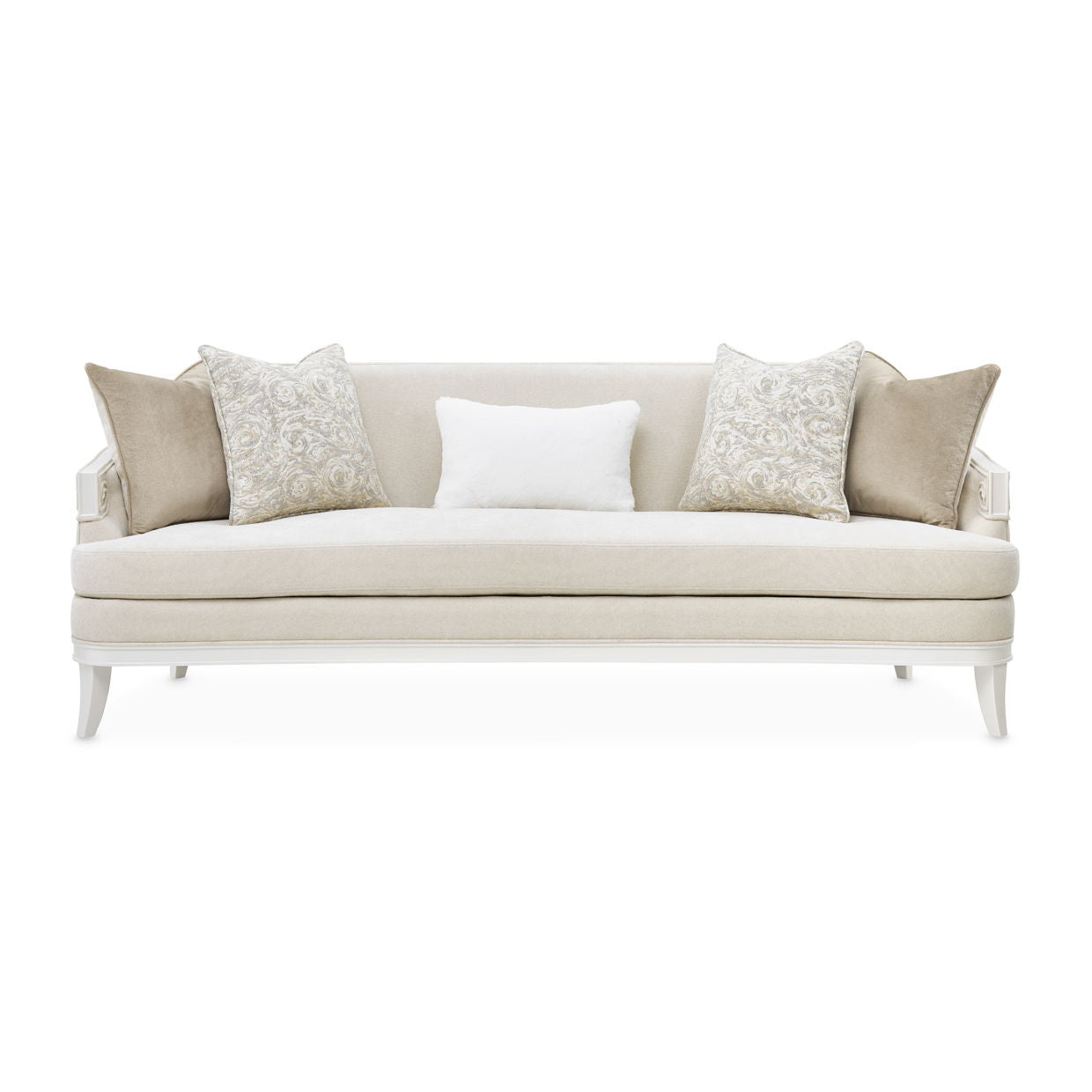 La Marisia - Chenille Sofa - Tranquil / Creamy Pearl