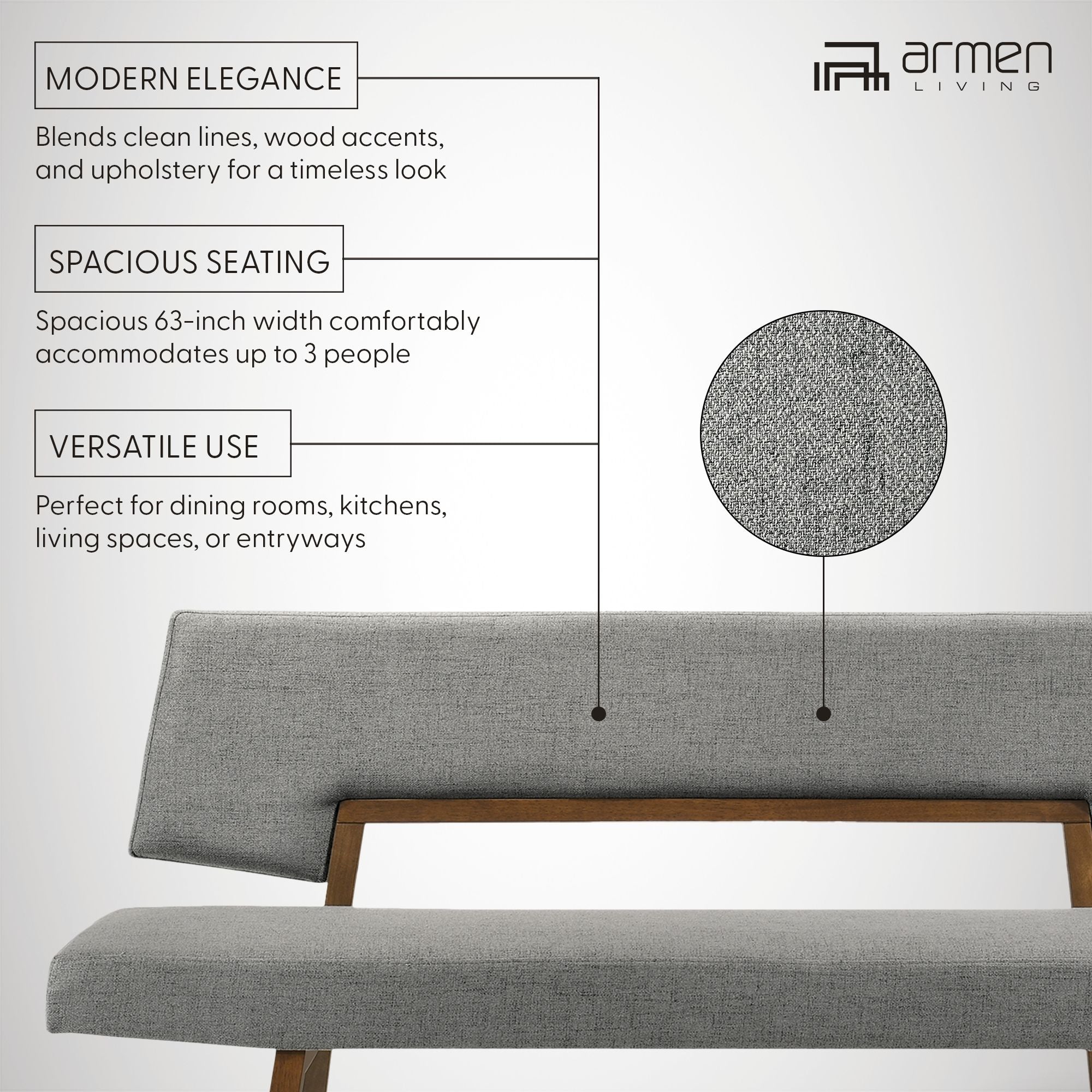 Channell - Wood Dining Bench