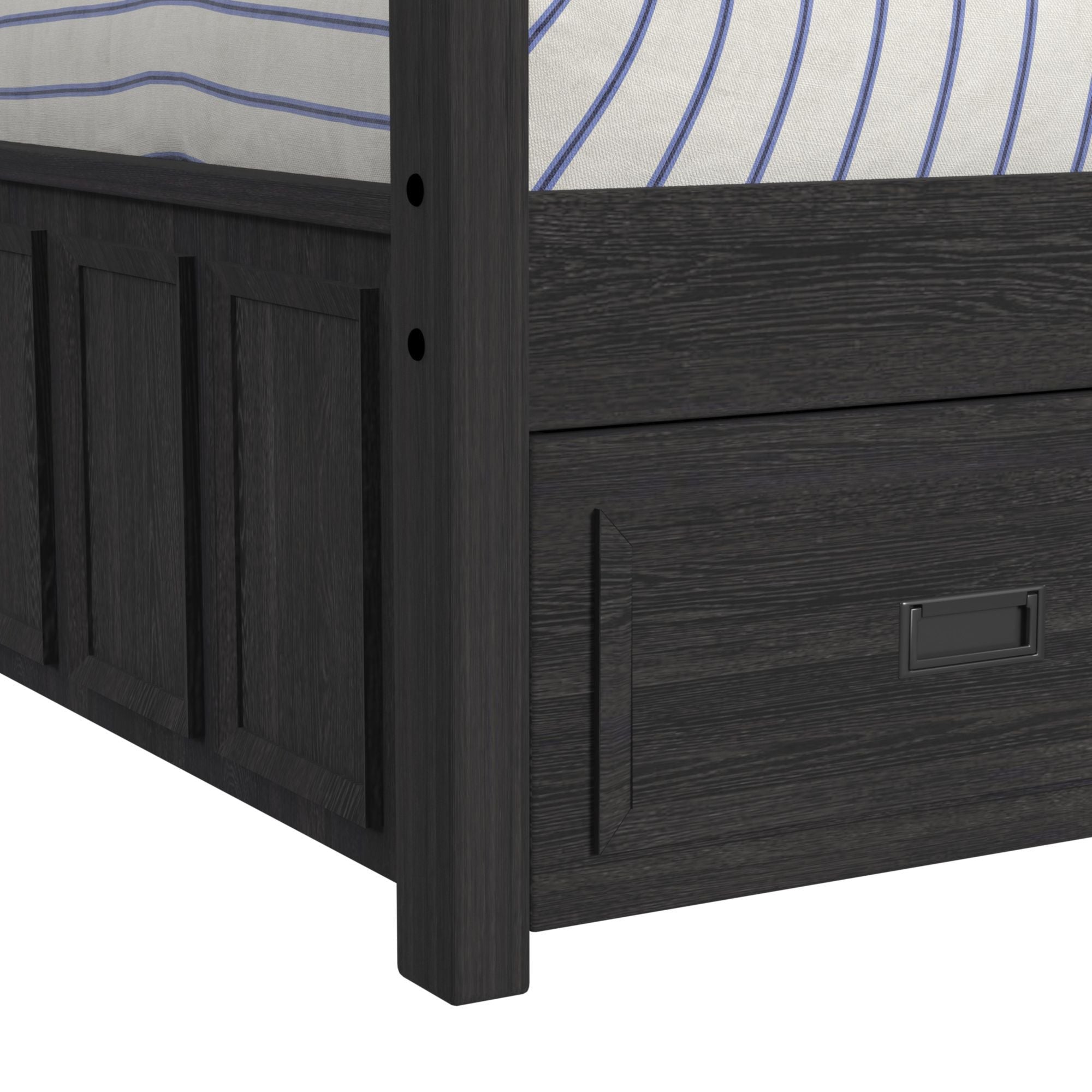 Hampton Kids - Bunk With Ladder And Trundle Bedroom Set