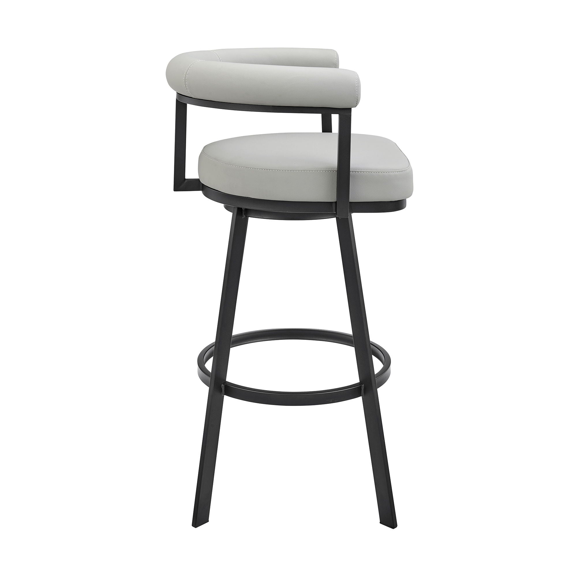 Nolagam - Swivel Bar Stool - Black Metal