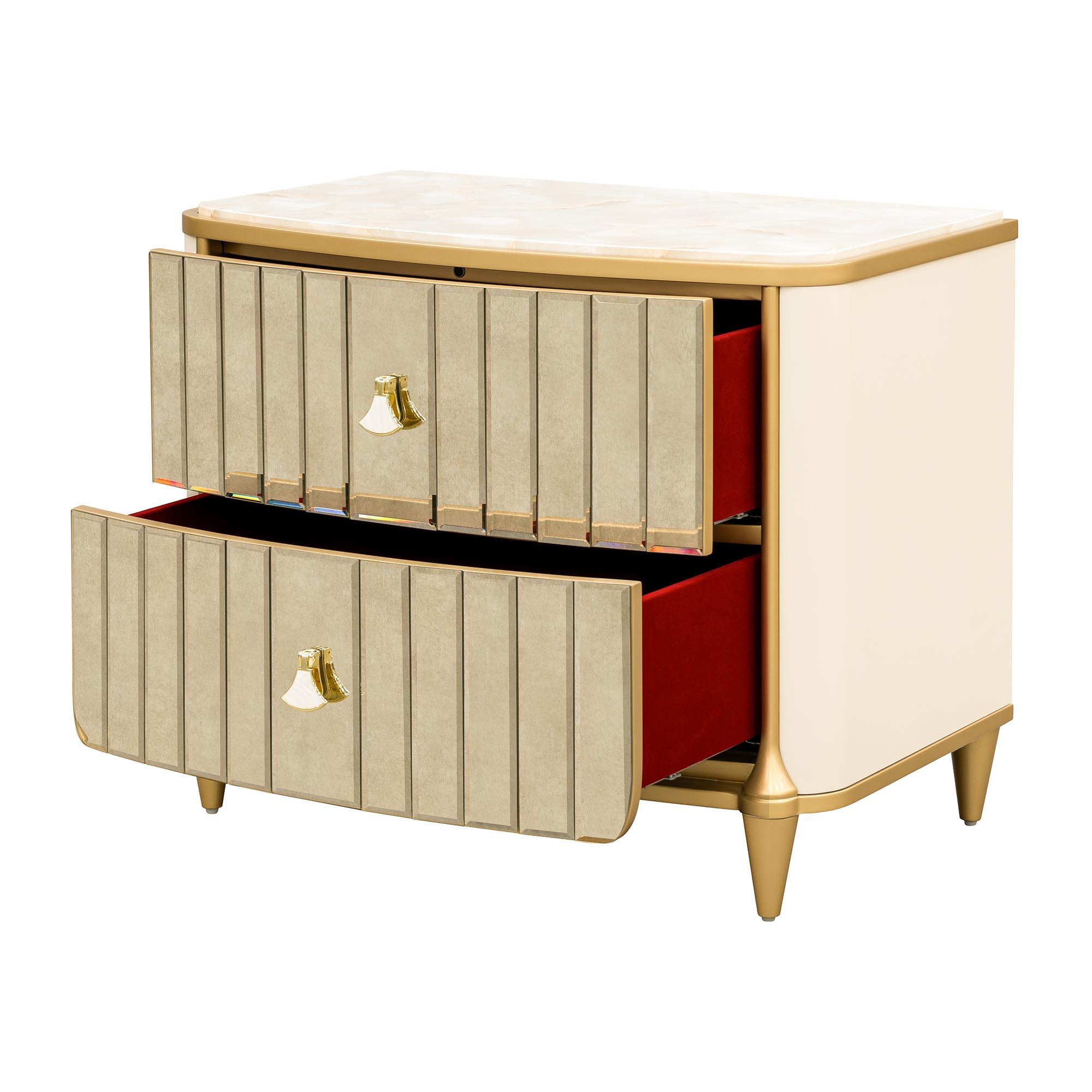 Scotts Square - Nightstand - Light Champagne