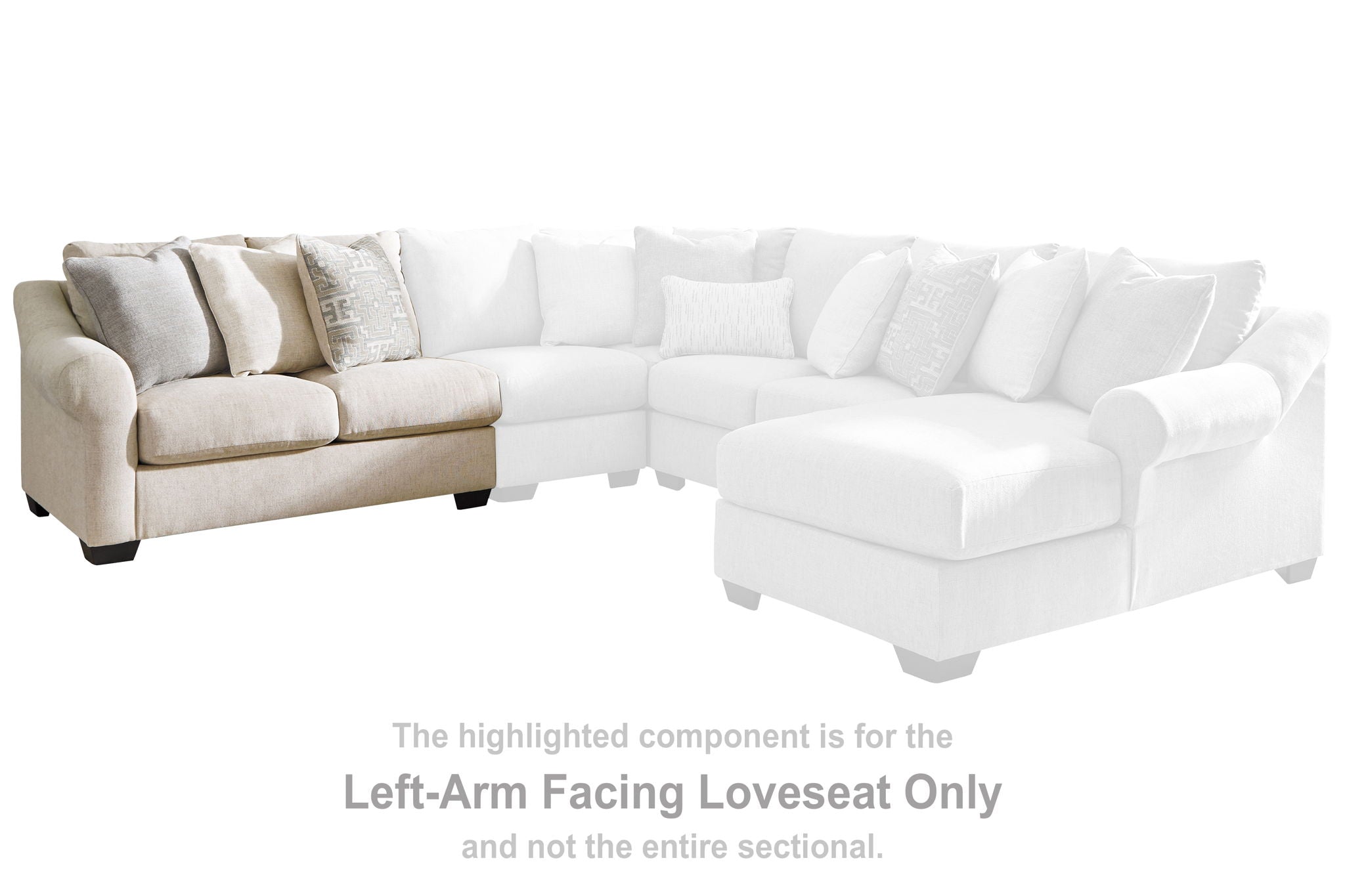 Carnaby - LAF Loveseat - Linen