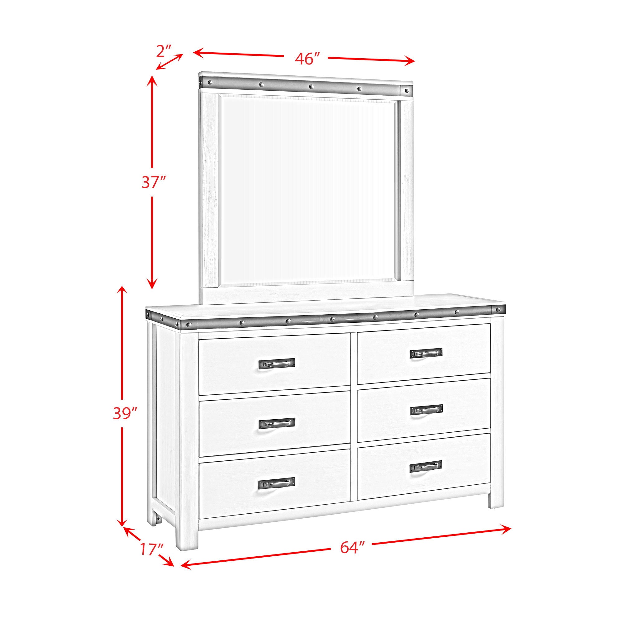 Wade - Youth 6-Drawer Dresser