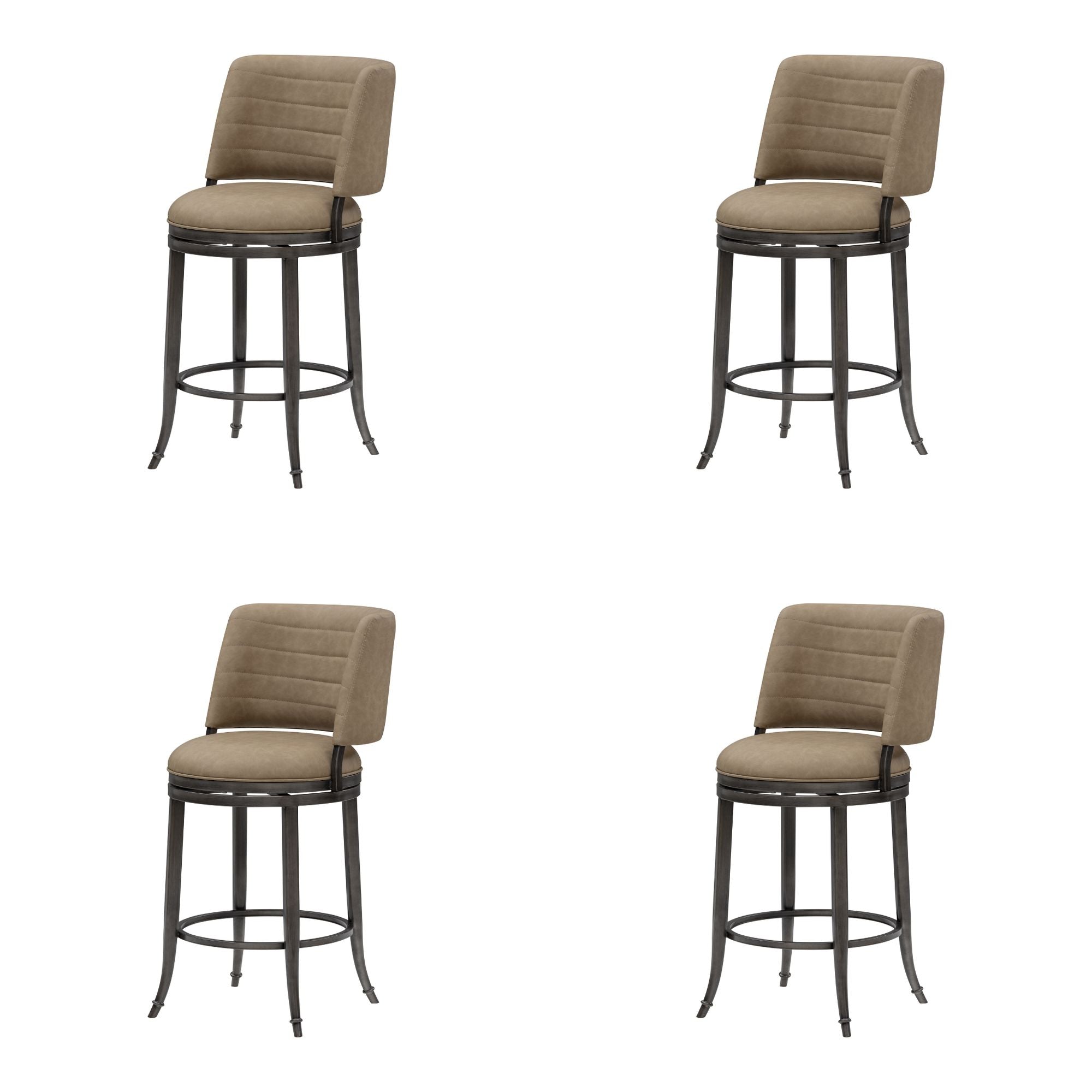 Torres - Upholstered Swivel Counter Height Barstool