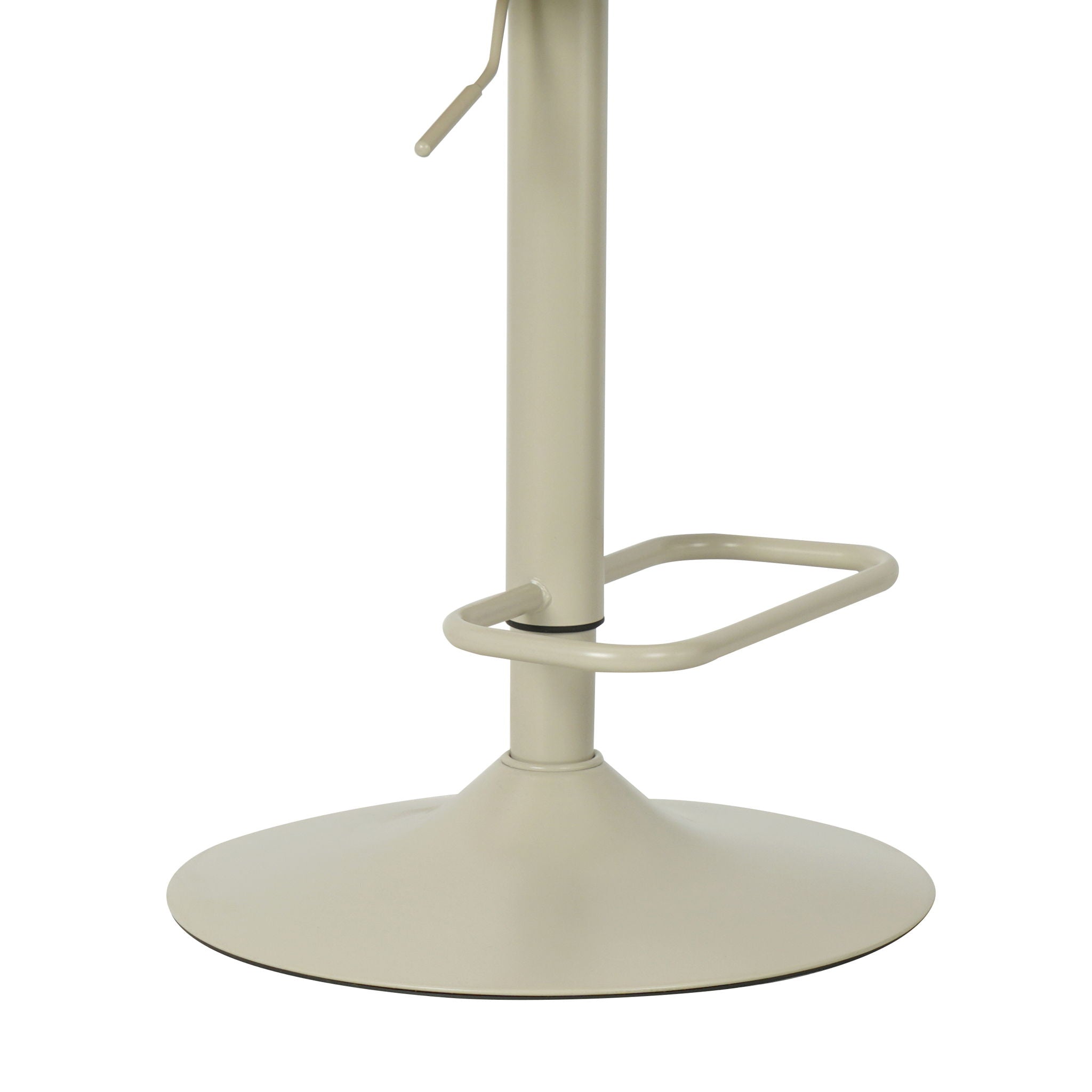 Leland - Adjustable Swivel Curved Back Wood Bar Stool With Faux Leather Seat