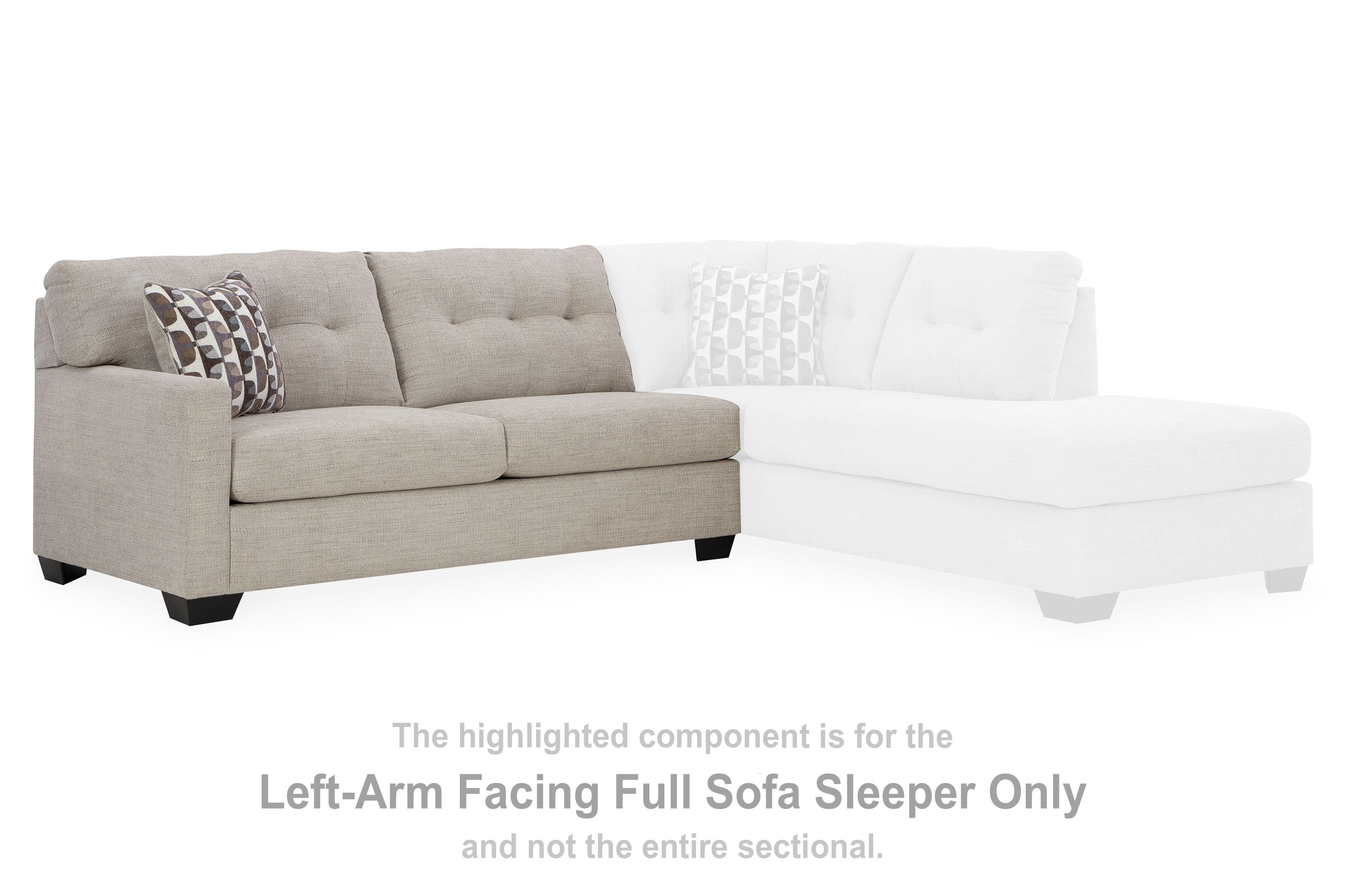 Mahoney - Laf Full Sofa Sleeper - Pebble