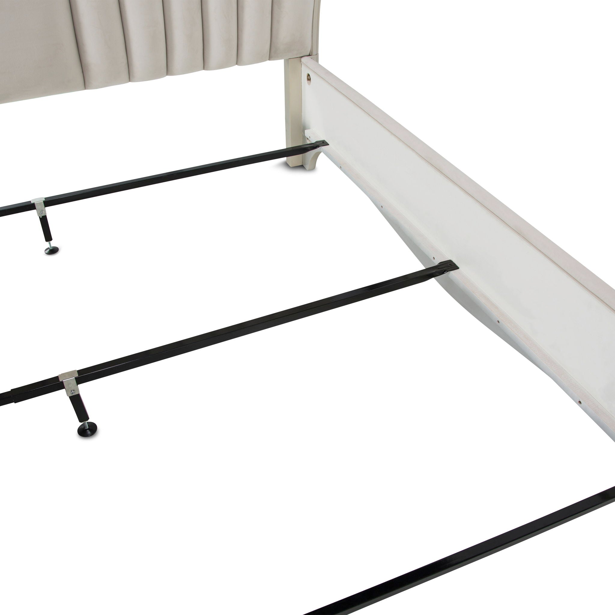 London Place - Velvet Panel Bed