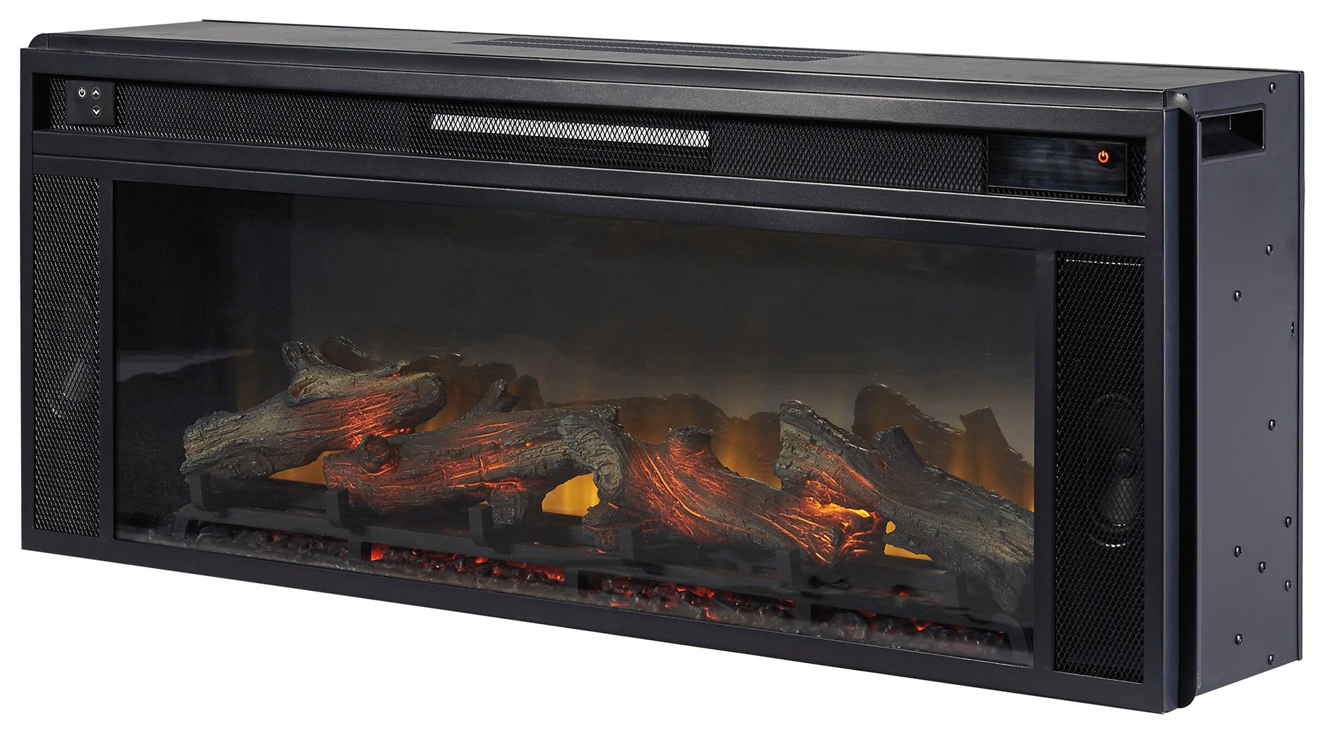 Entertainment Accessories - Fireplace Insert - Rectangular - Black