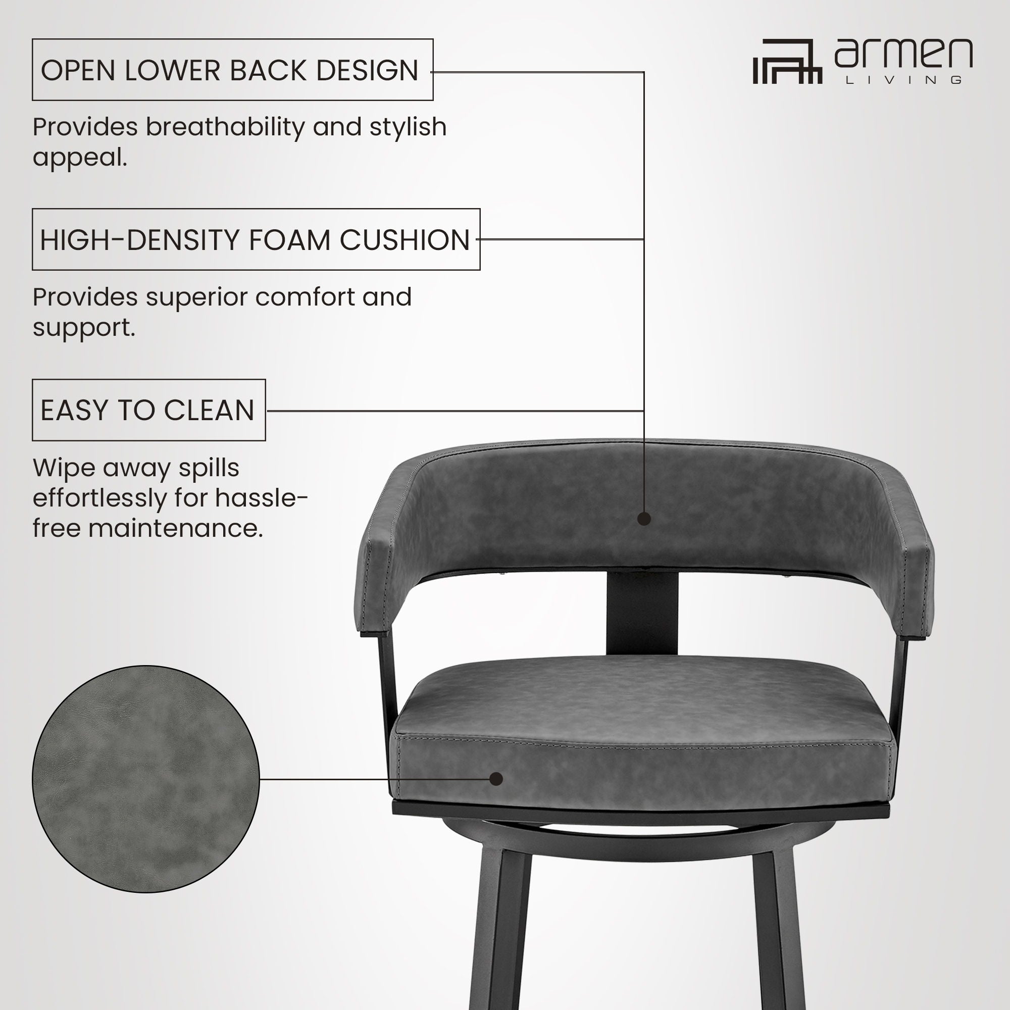 Lorin - Swivel Bar Stool