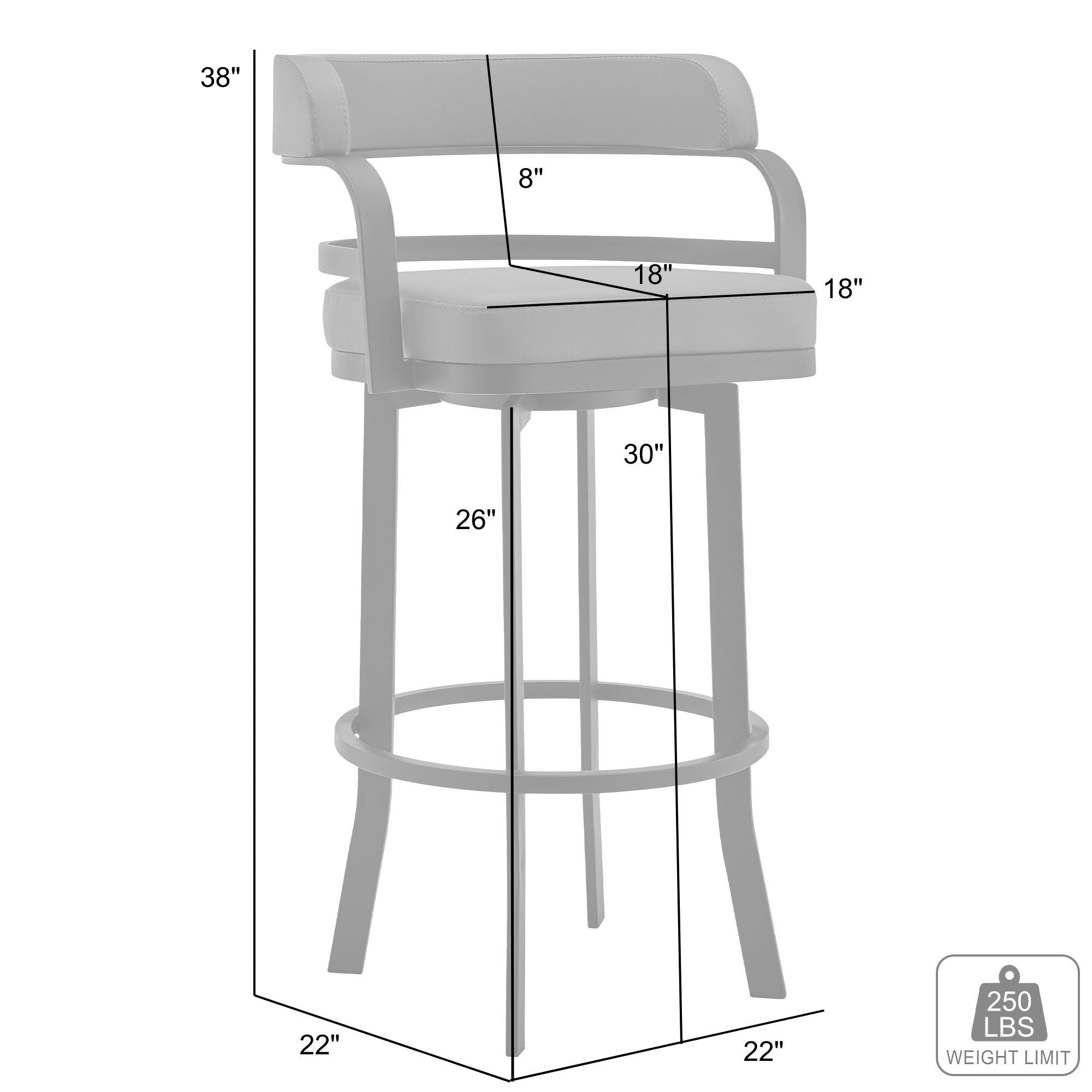 Prinz - Steel Bar Stool