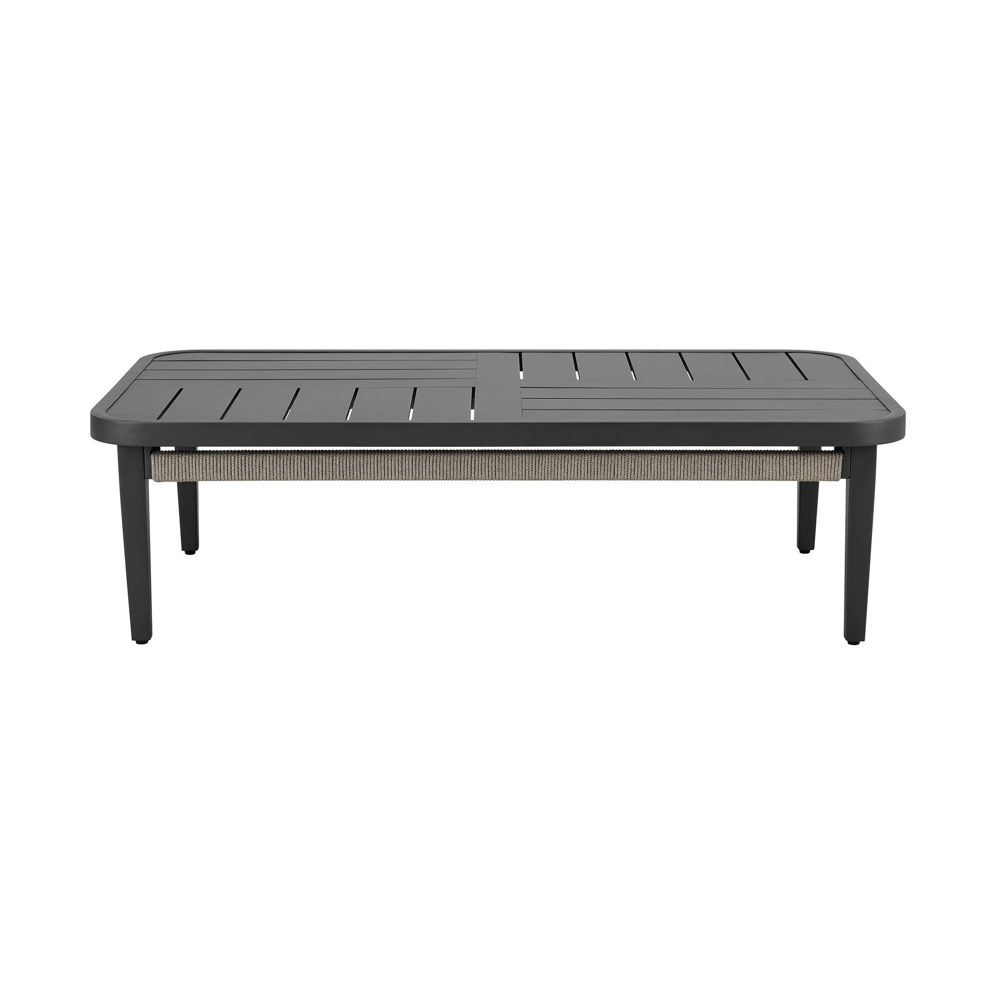 Zella - 4 Piece Outdoor Patio Conversation Set - Light Gray