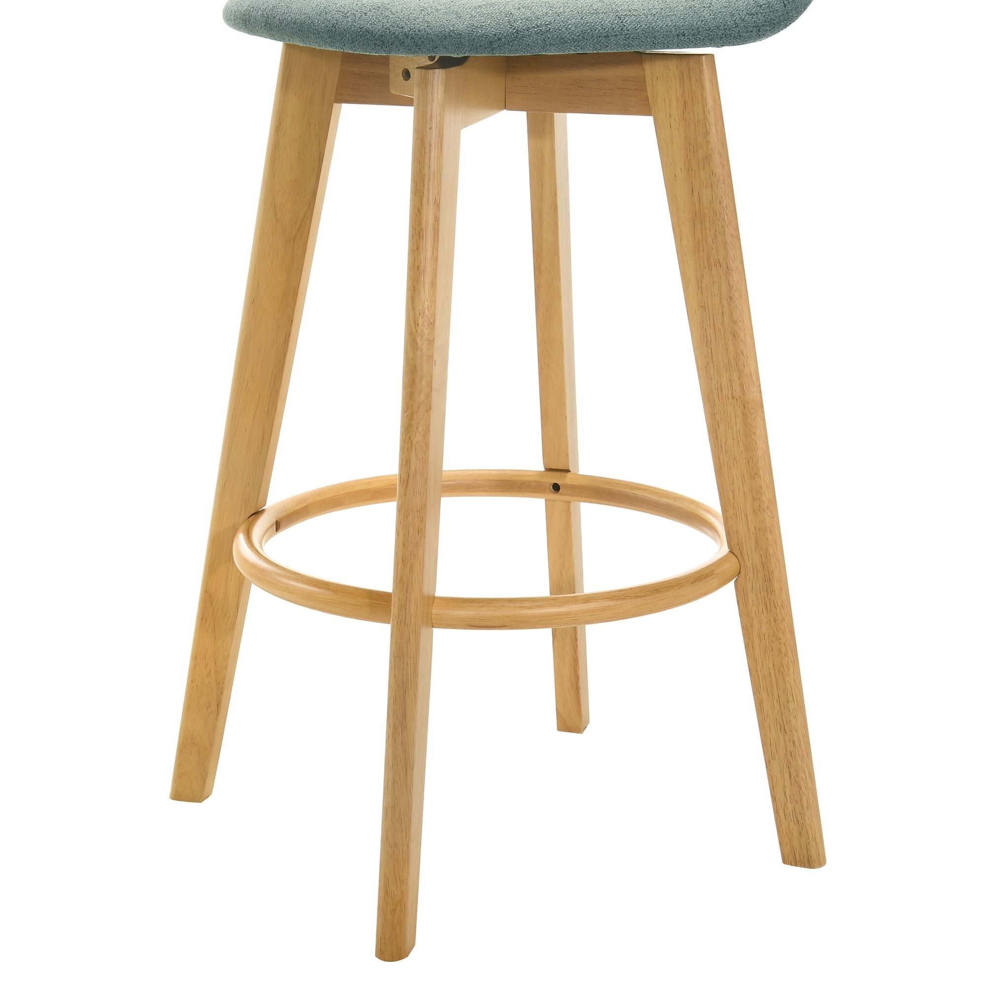 Vera - Upholstered Wood Counter Height Barstool