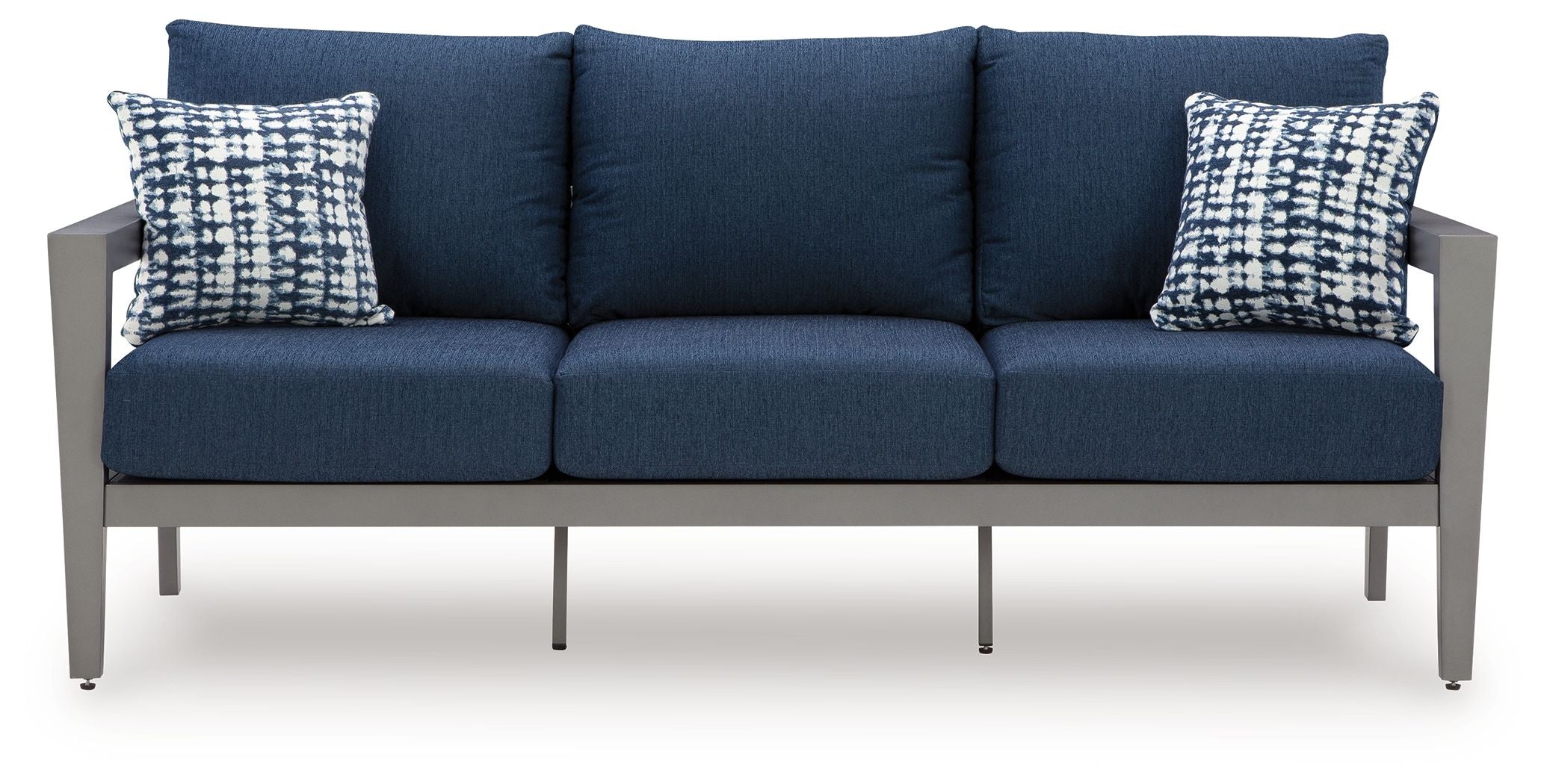 Gali - Sofa / Chairs / Table Set (Set of 4) - Gray / Blue