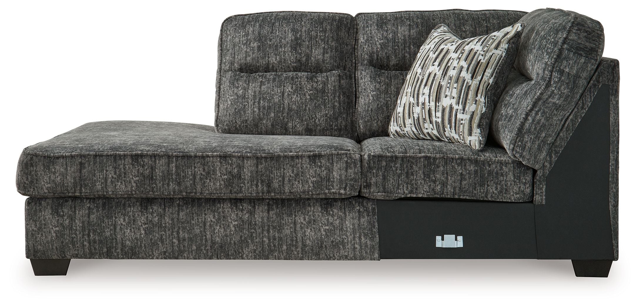 Lonoke - Laf Corner Chaise - Gunmetal